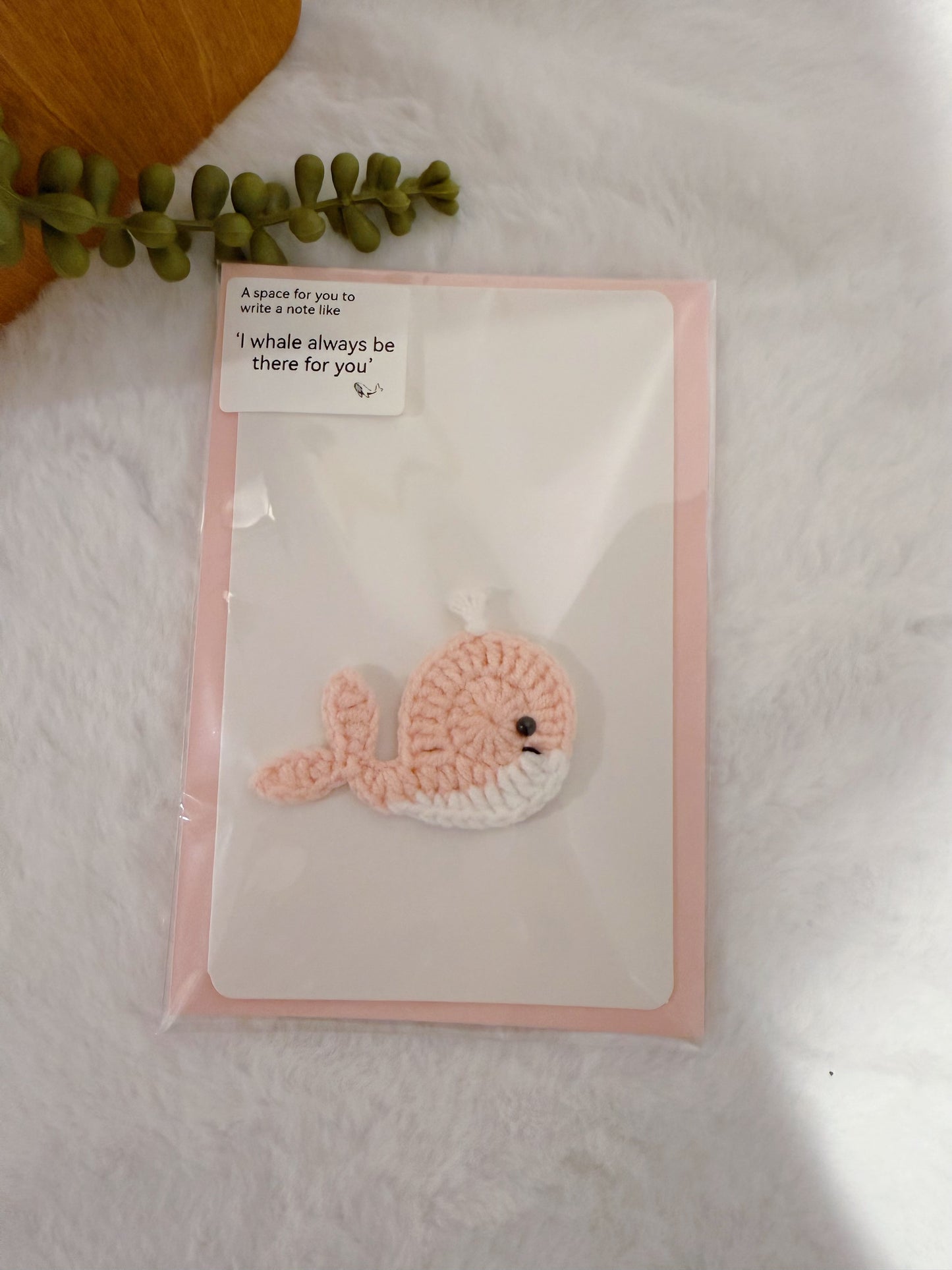 Pink Whale Card