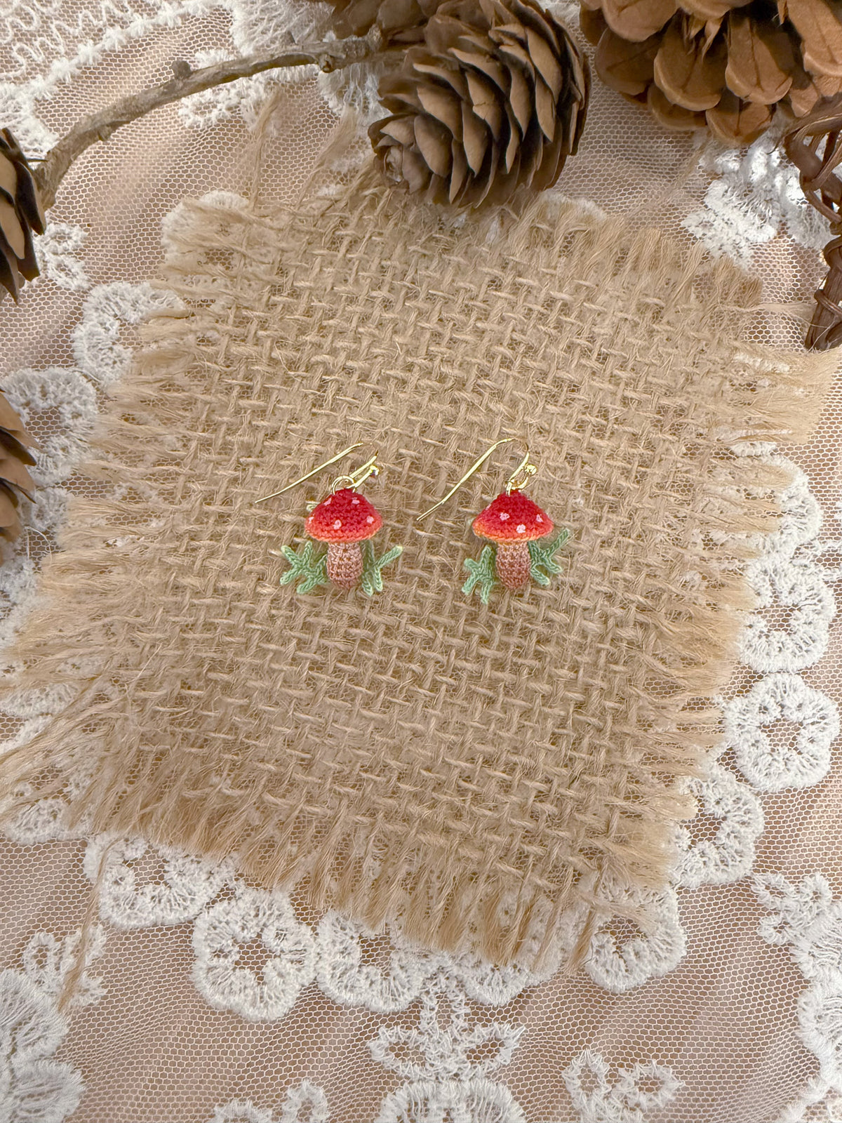 Forest Mushroom Earrings