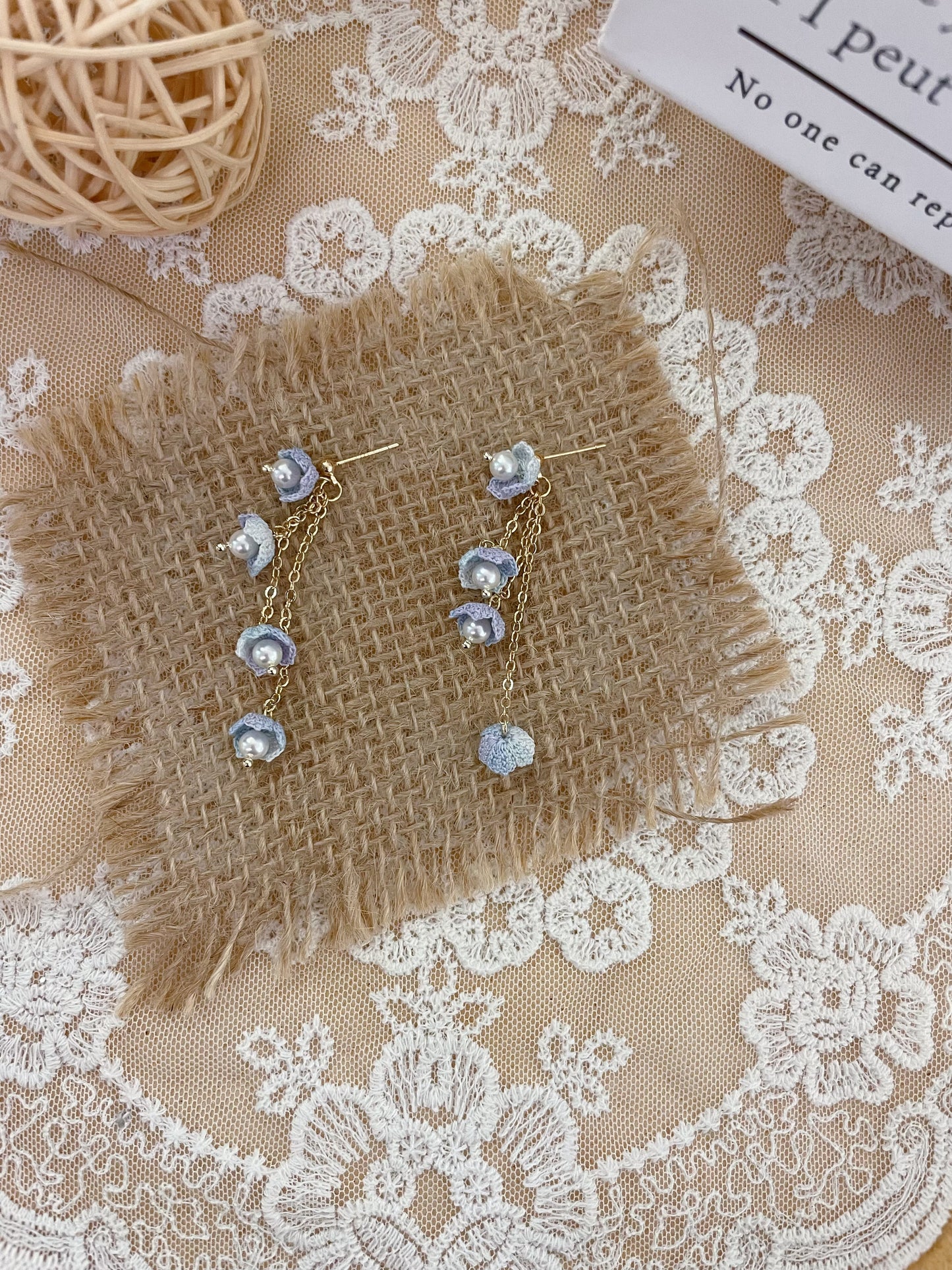 Micro Crochet Buds Stud Earrings