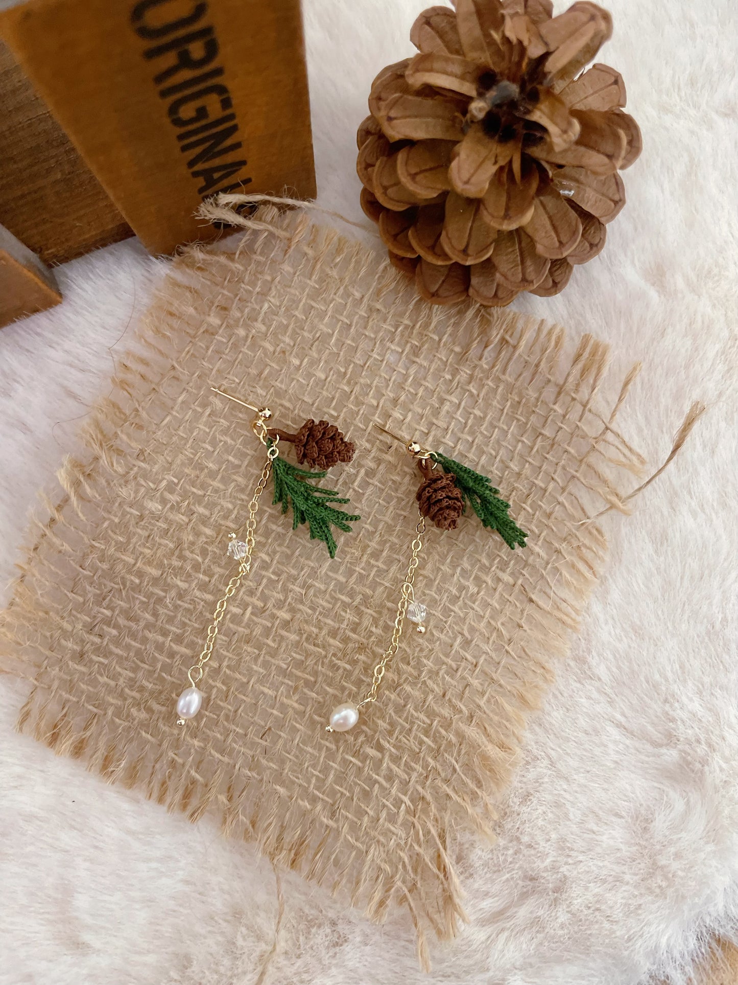 Pinecone Earrings