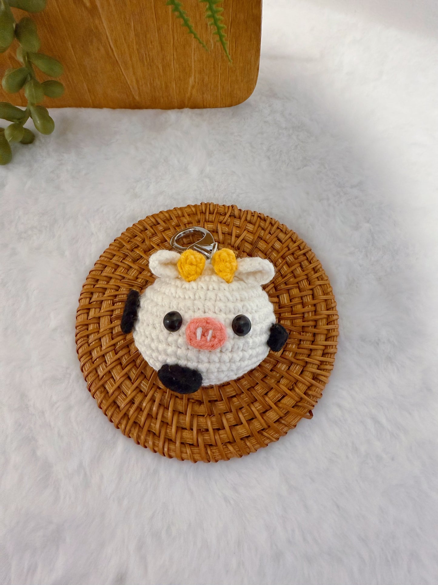 Chubby Cow Key Charm
