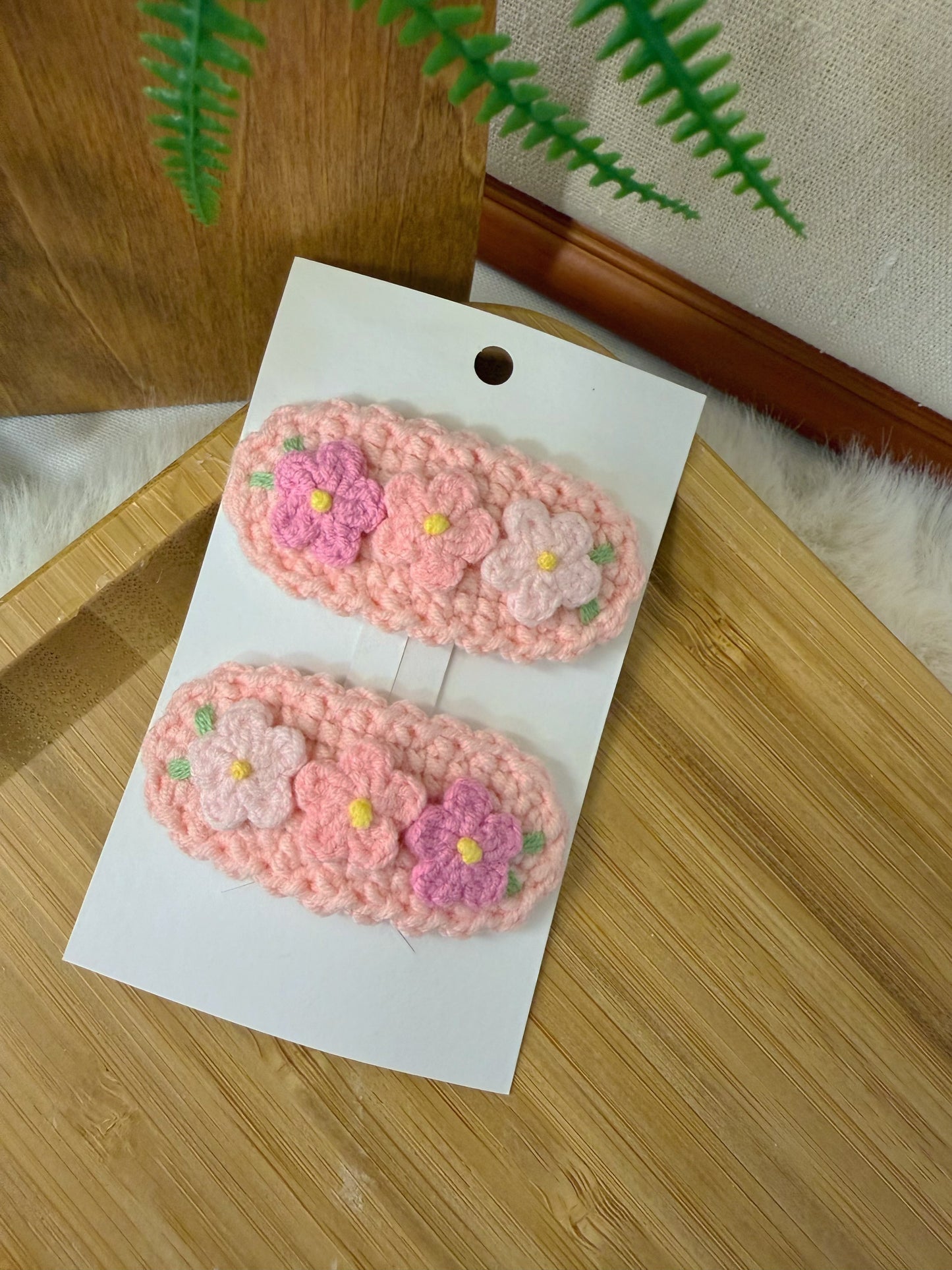 Pastel Triple Flower Hair Clip