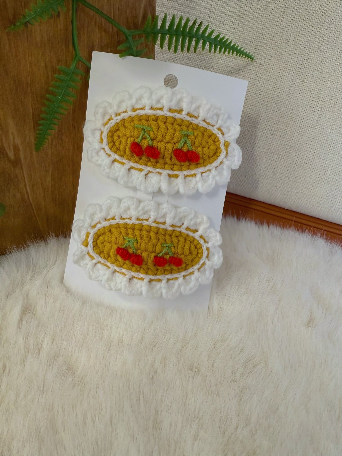 French Cottage Cherry Hair Clip