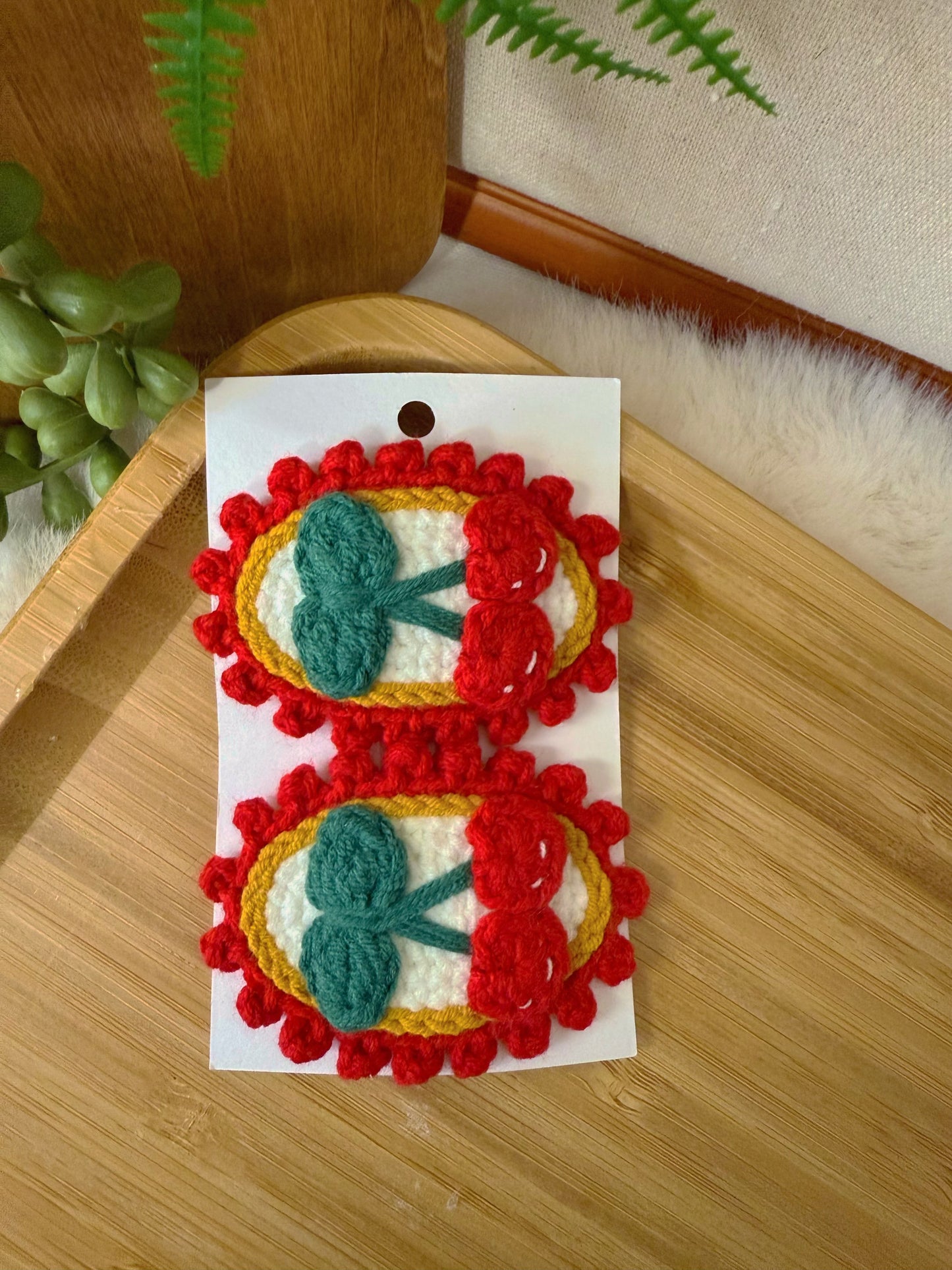 Vintage Cherry Hair Clip