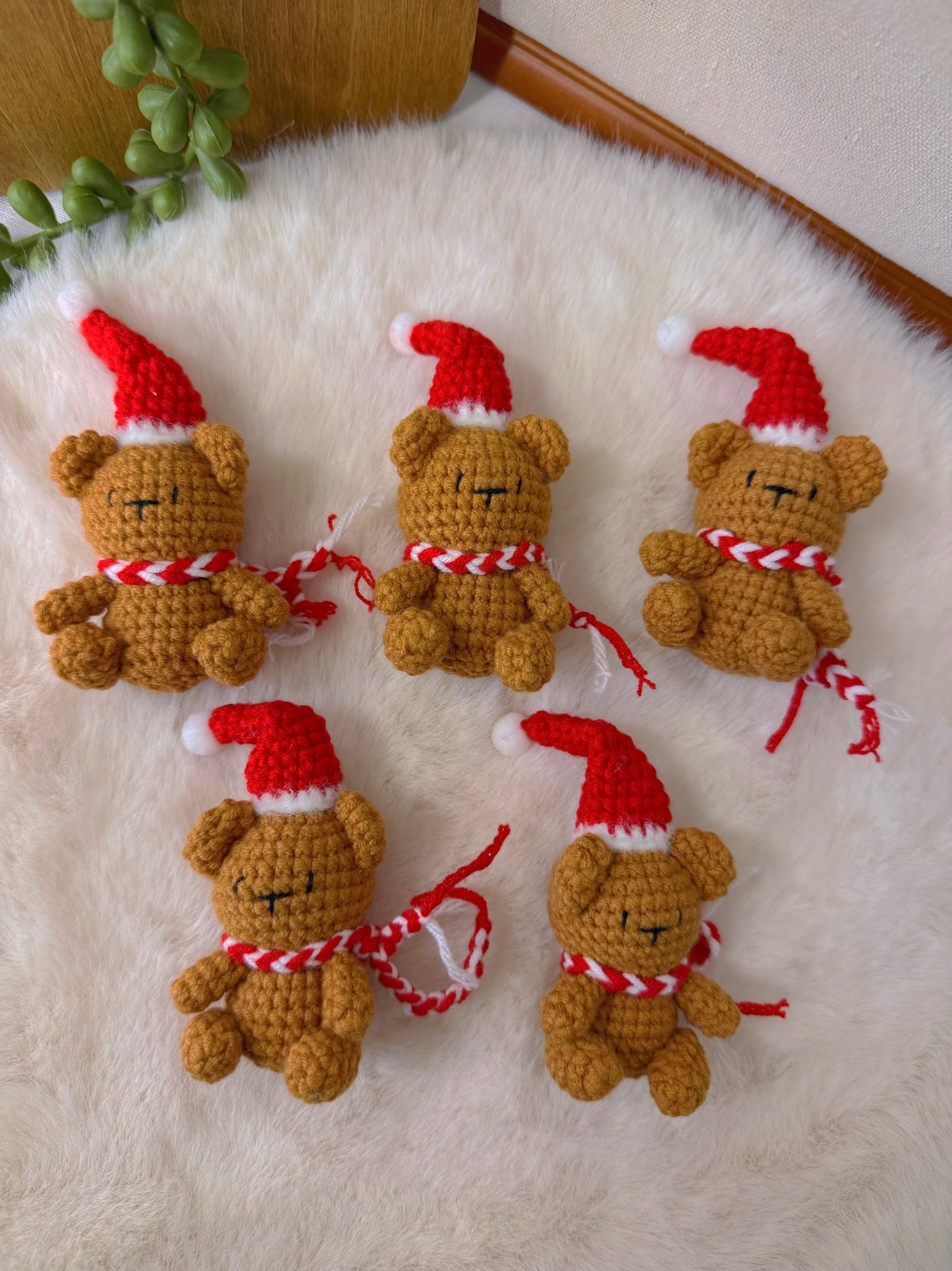 Christmas Bear Key Charm