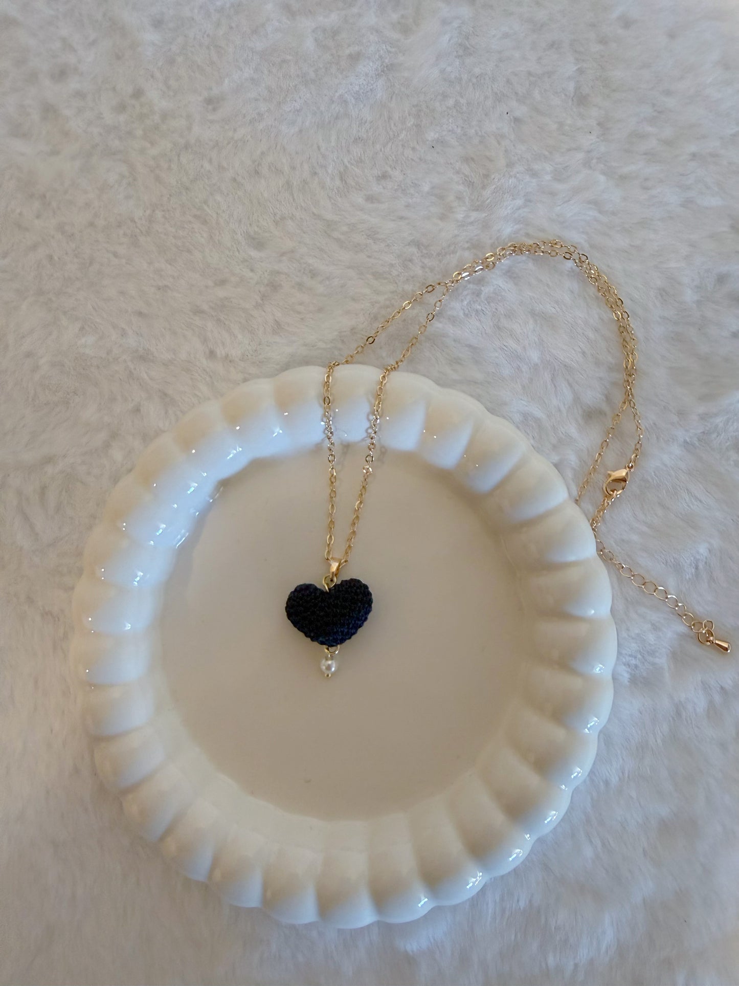 Black Heart Necklace