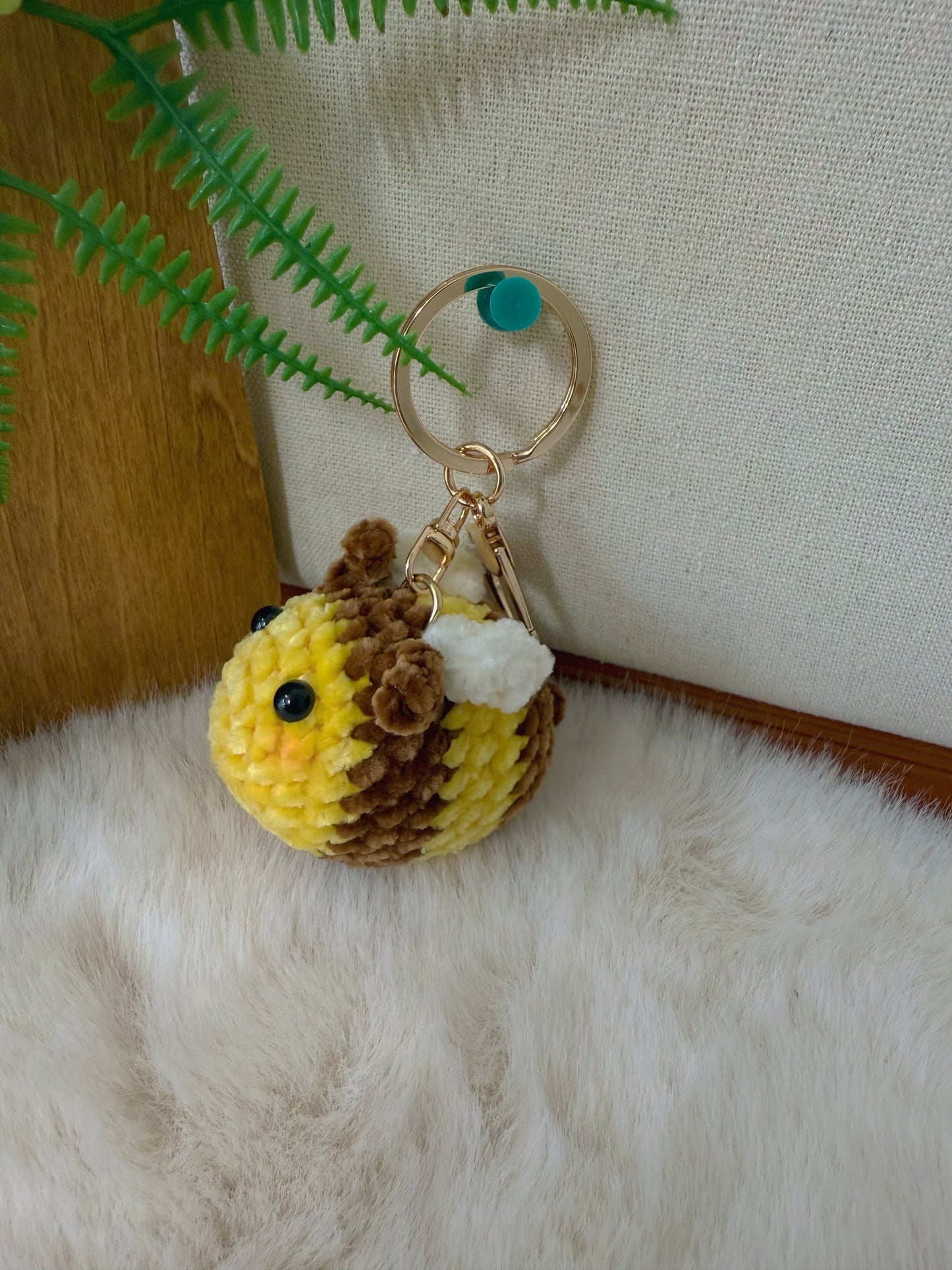 Soft Bee Key Charm
