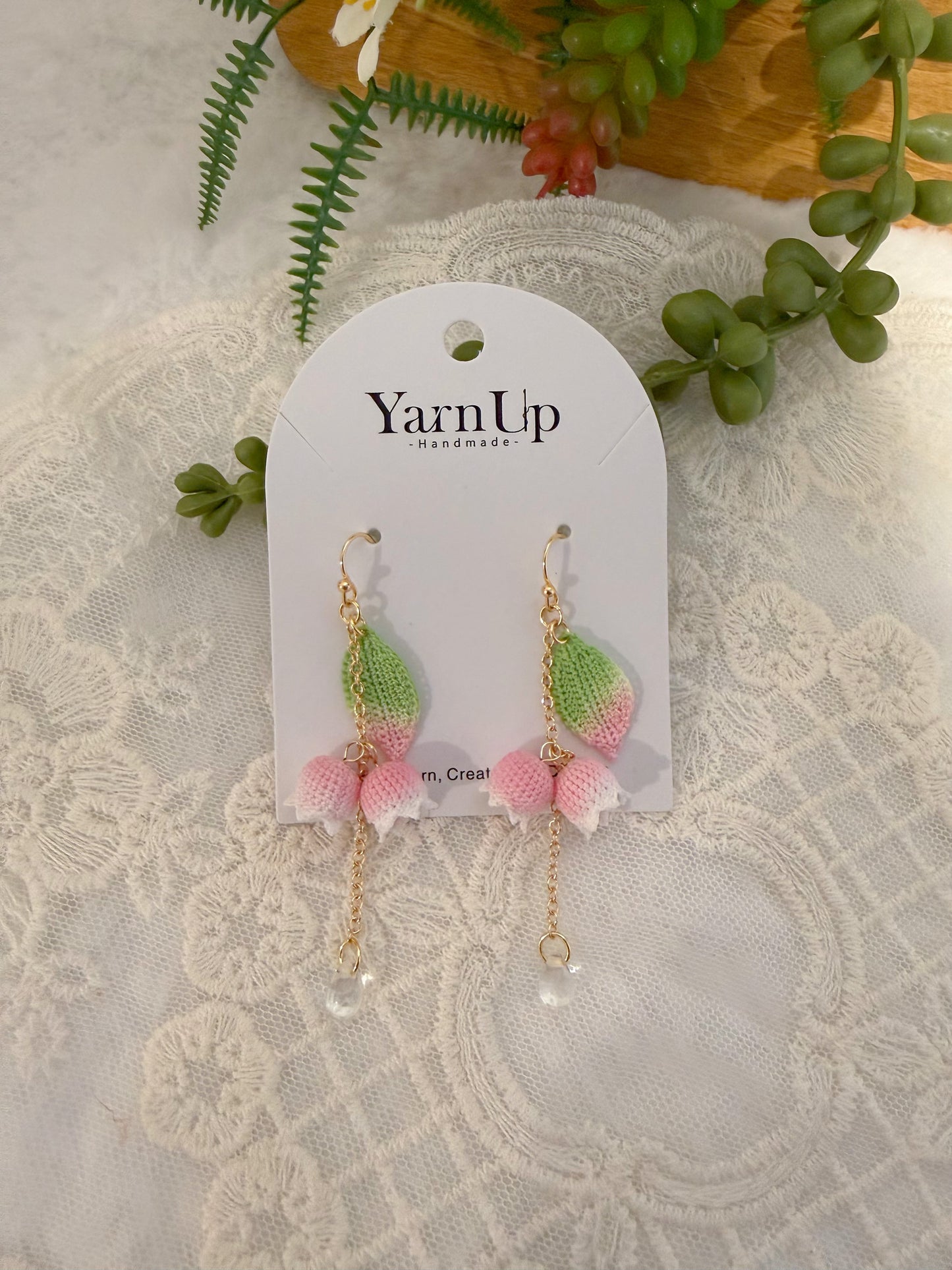 Spring Lily of the Valley Earrings