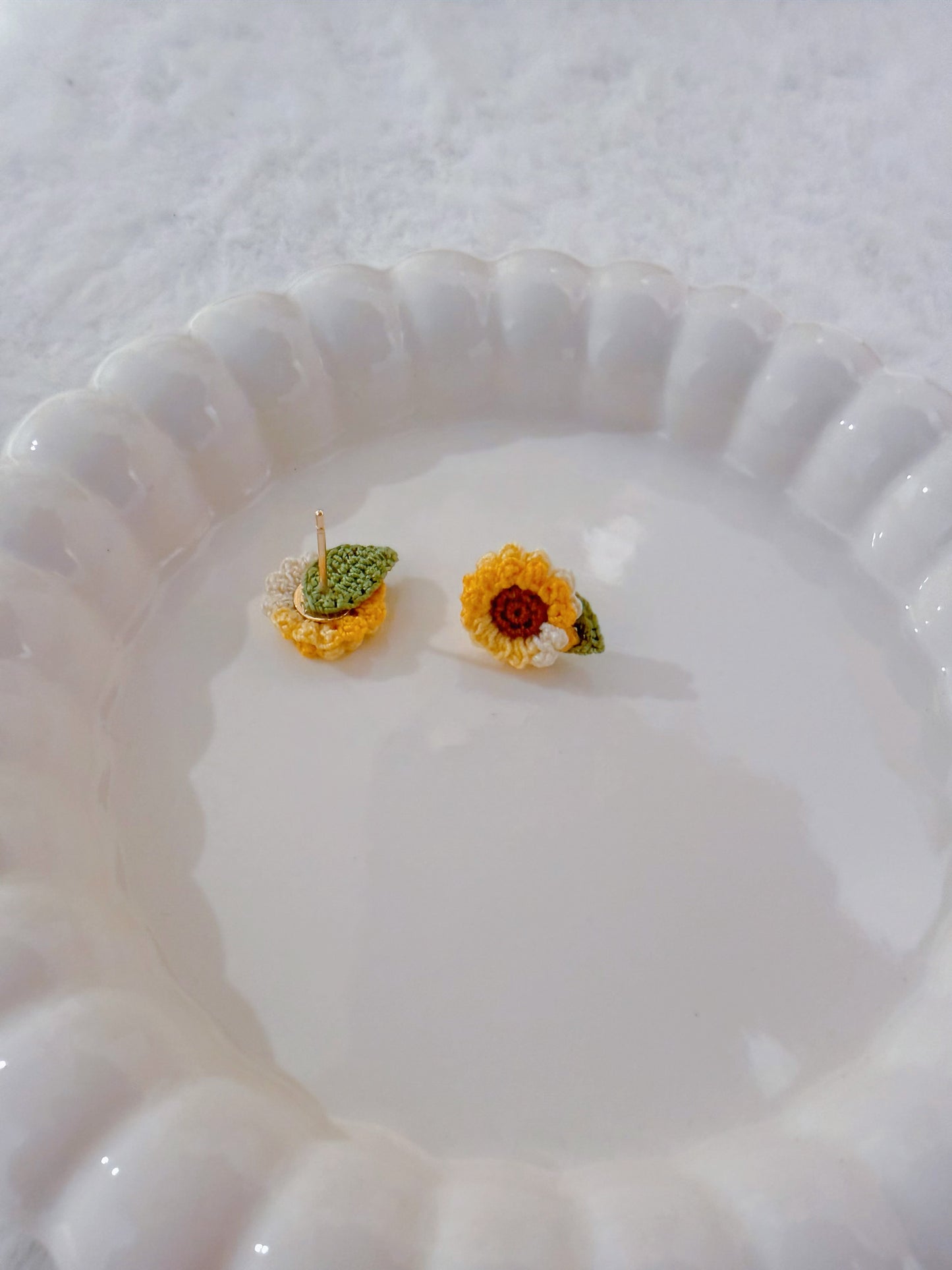 Mini Sunflower Stud Earrings
