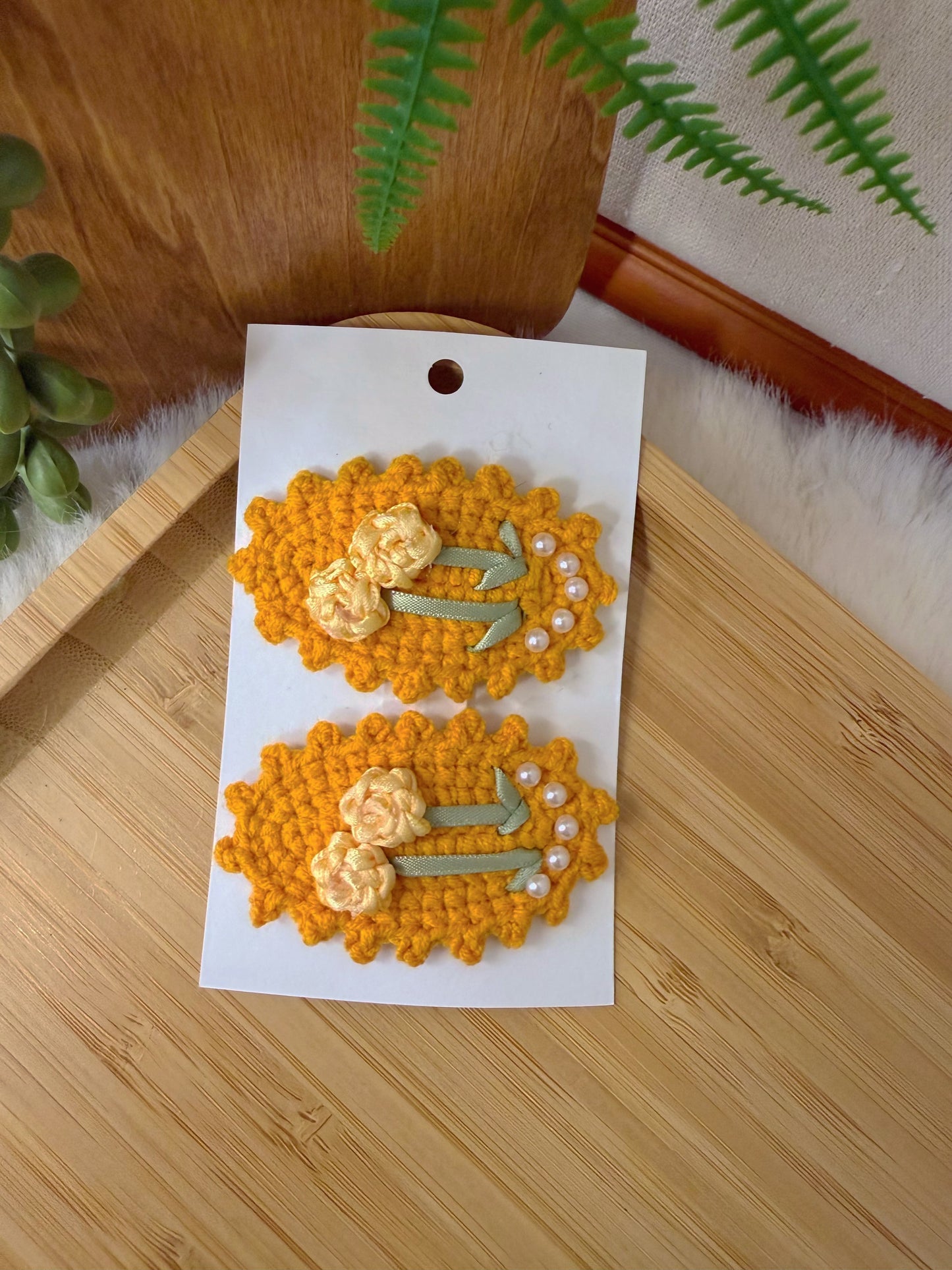 Ribbon Roses Hair Clip