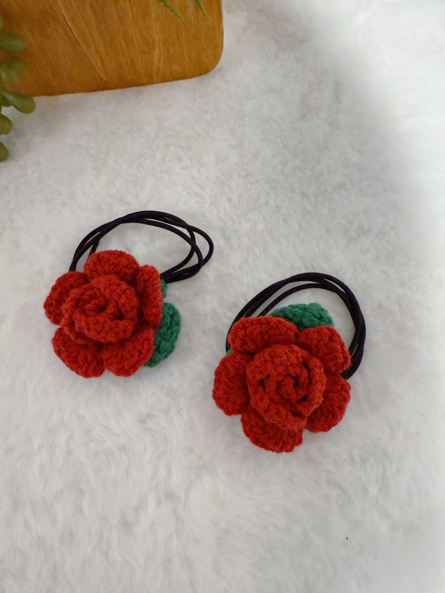 Vintage Rose Hair Tie