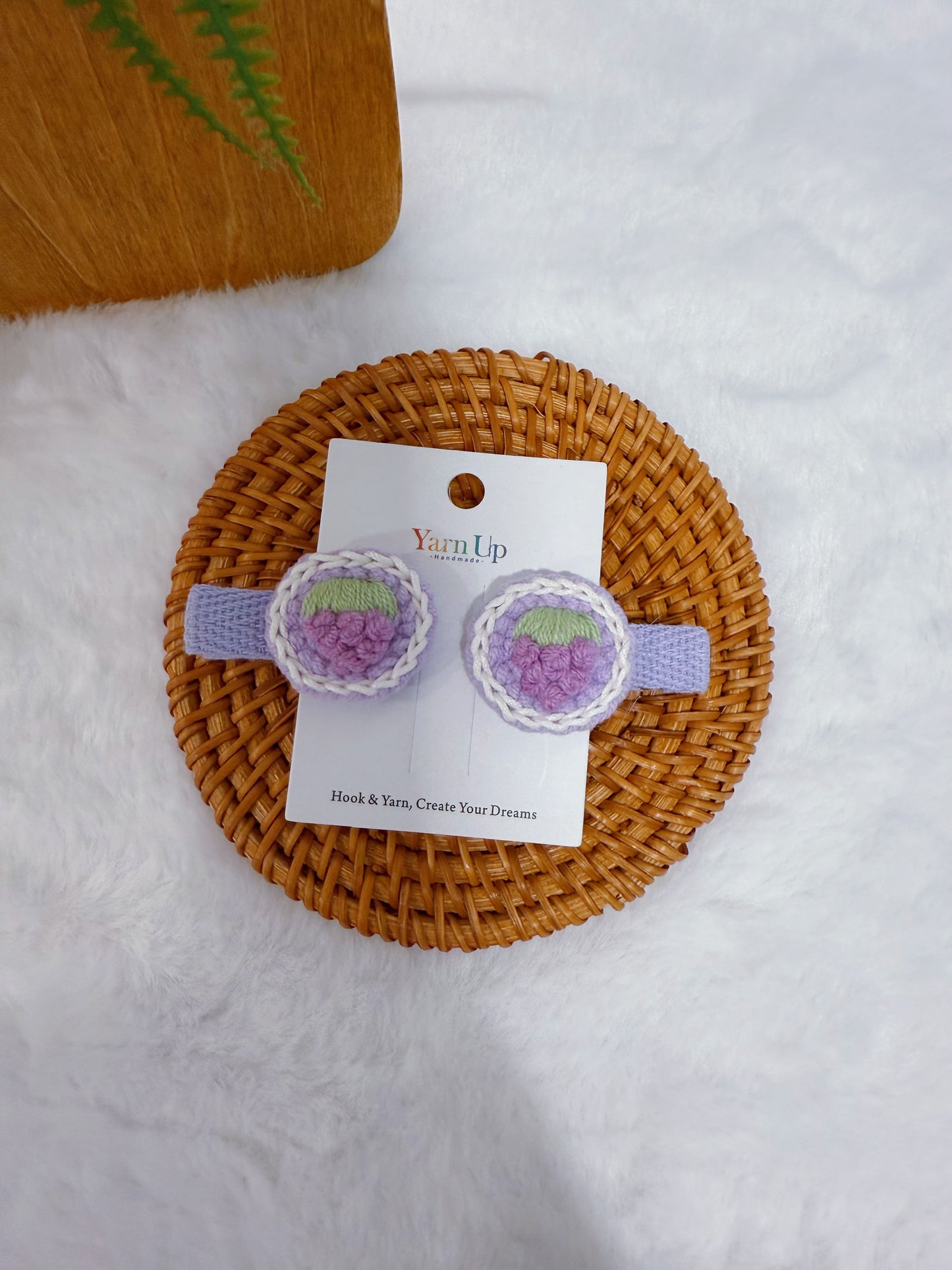 Grape Baby Hair Clips