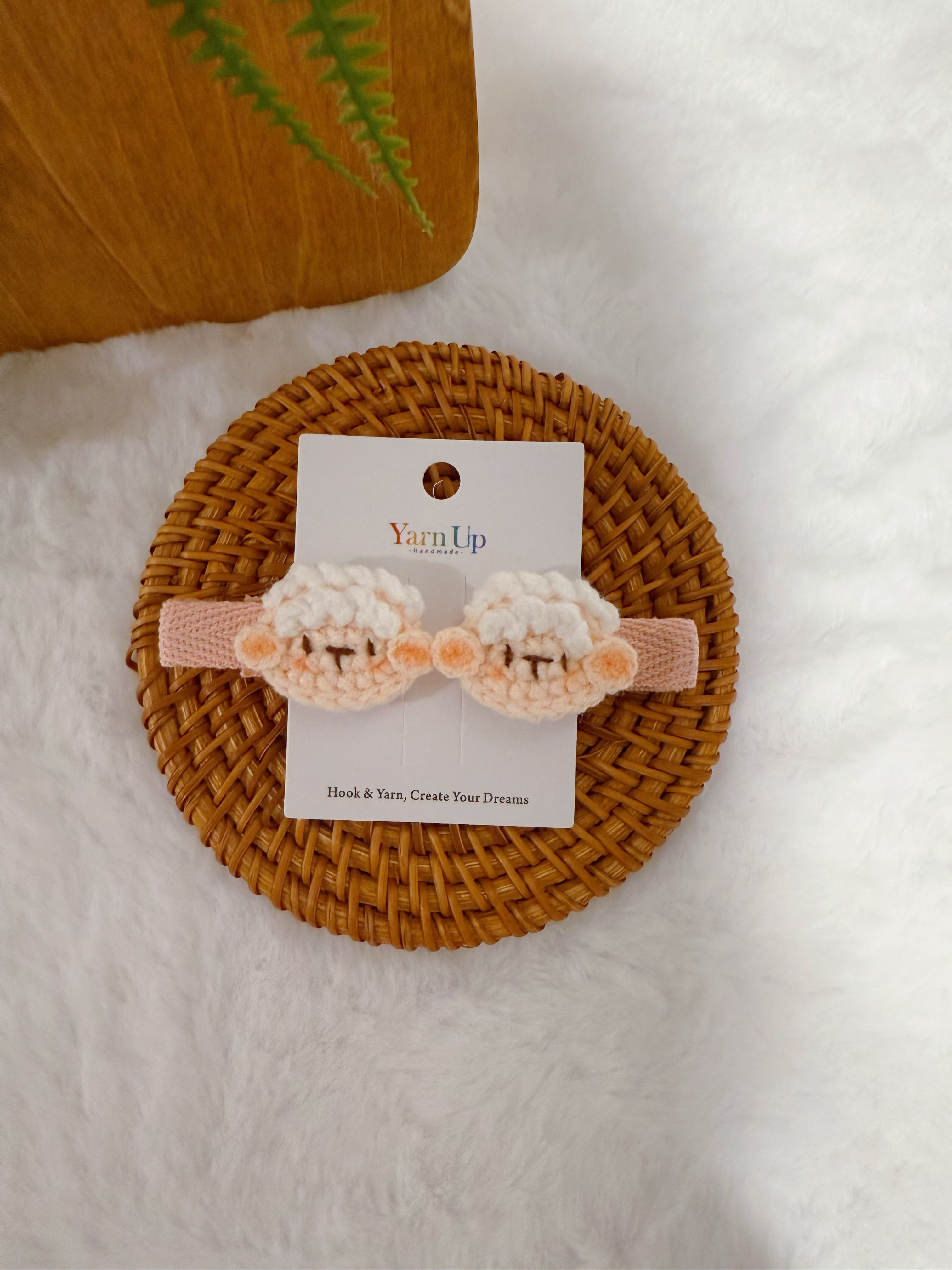 Lamb Baby Hair Clips