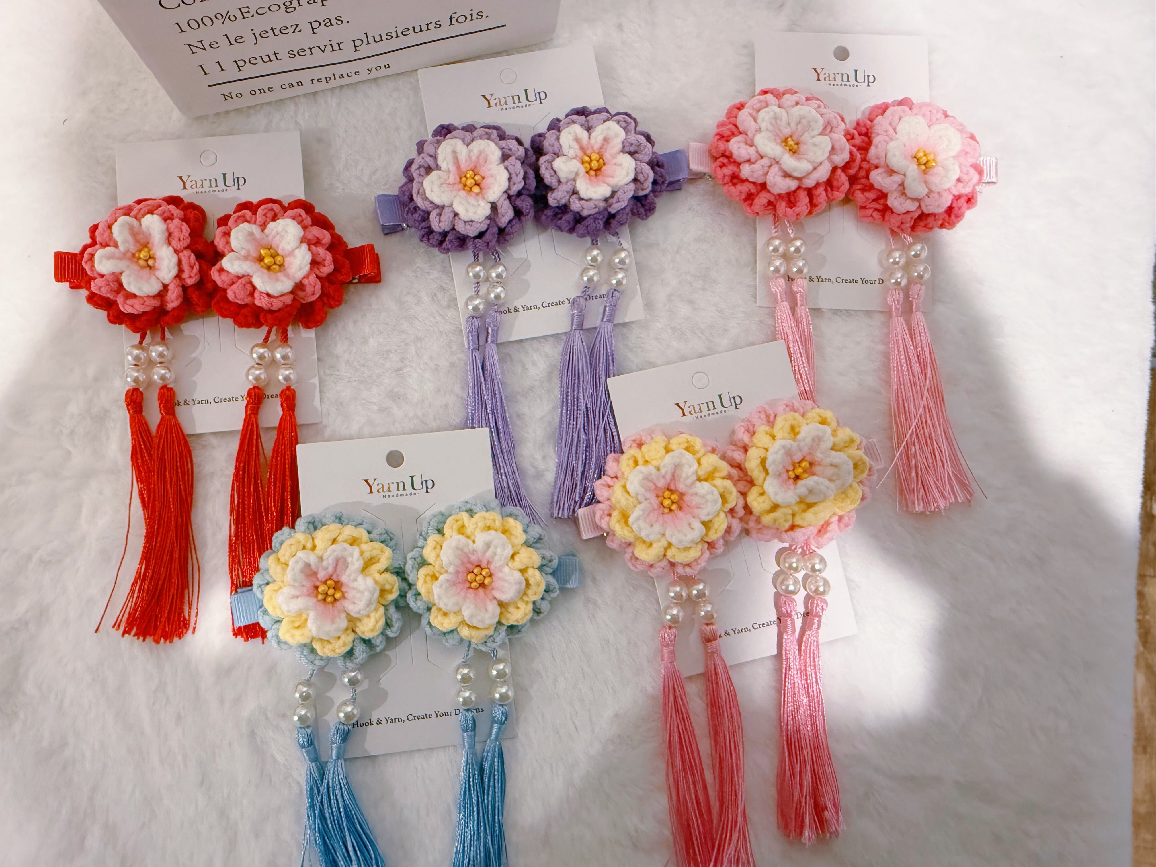 Flowers Hair Clip Set