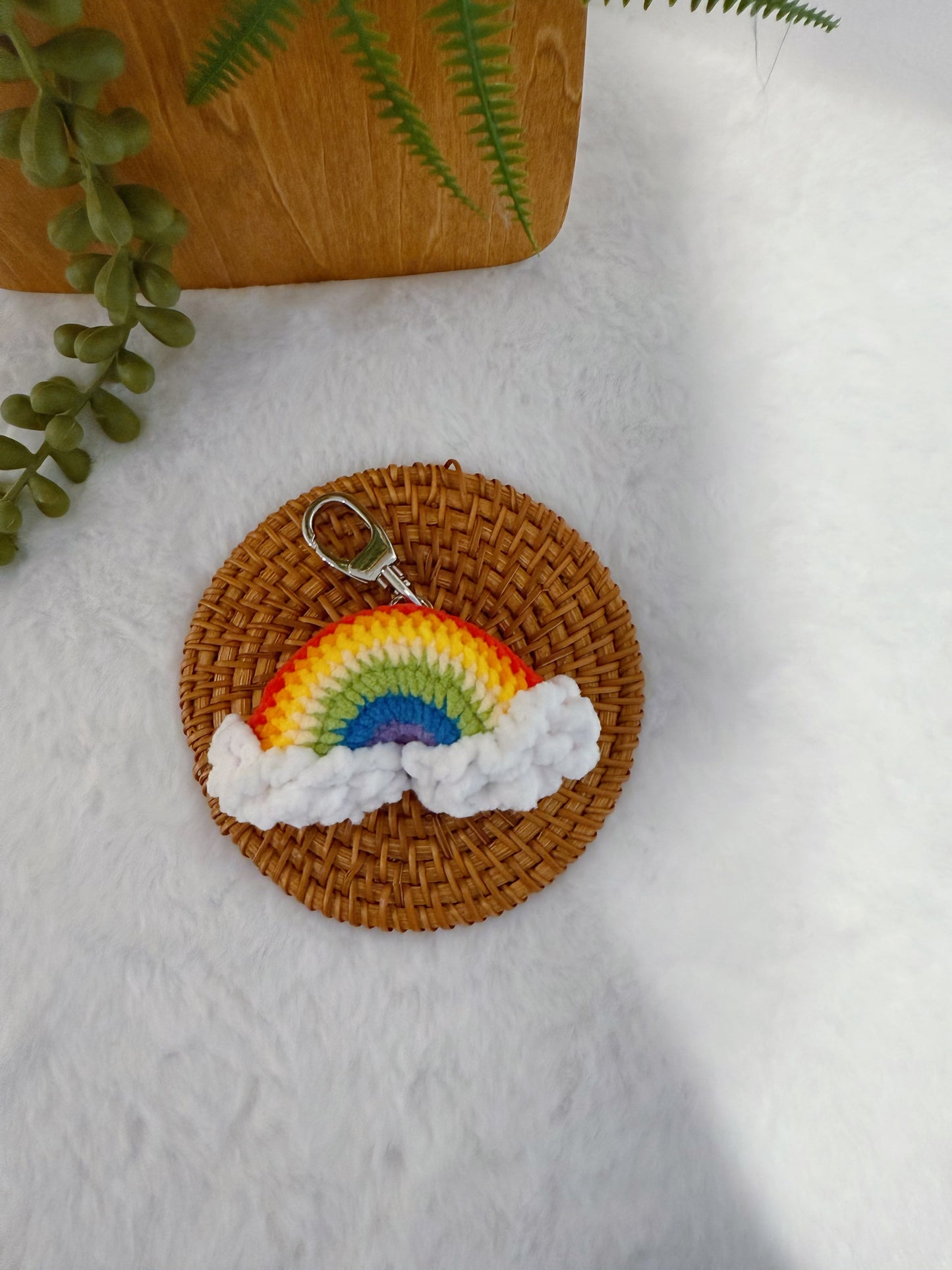 Mini Rainbow Key Charm