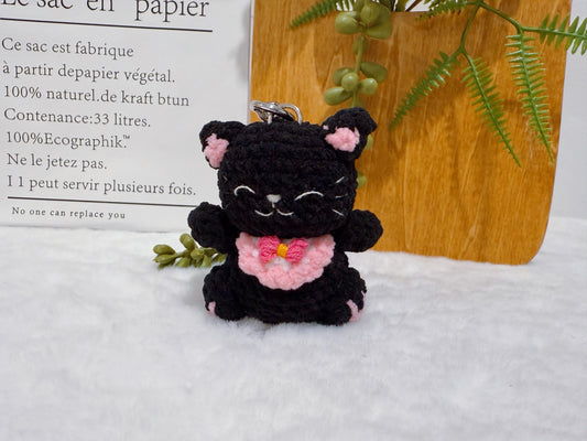 Winky Cat Key Charm