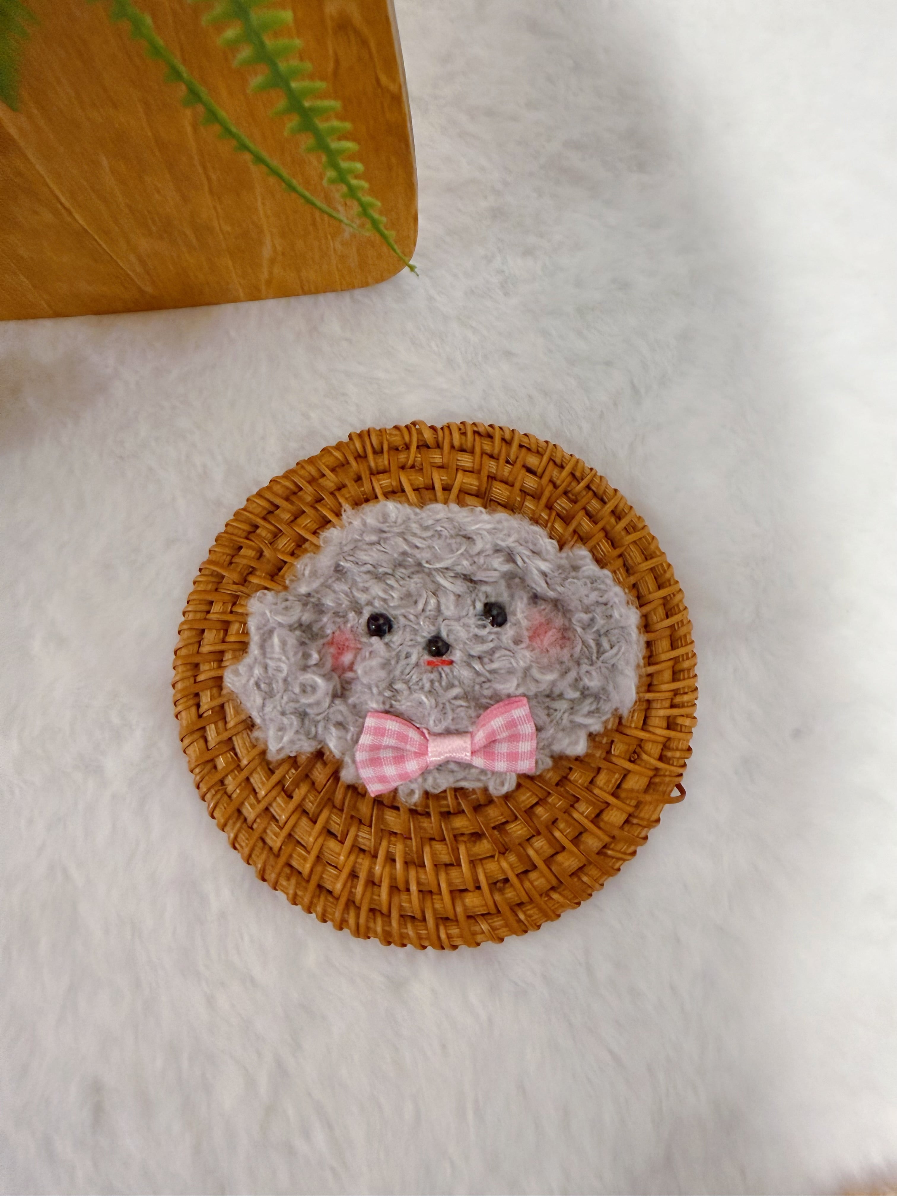 Fluffy Puppy Hair Clip