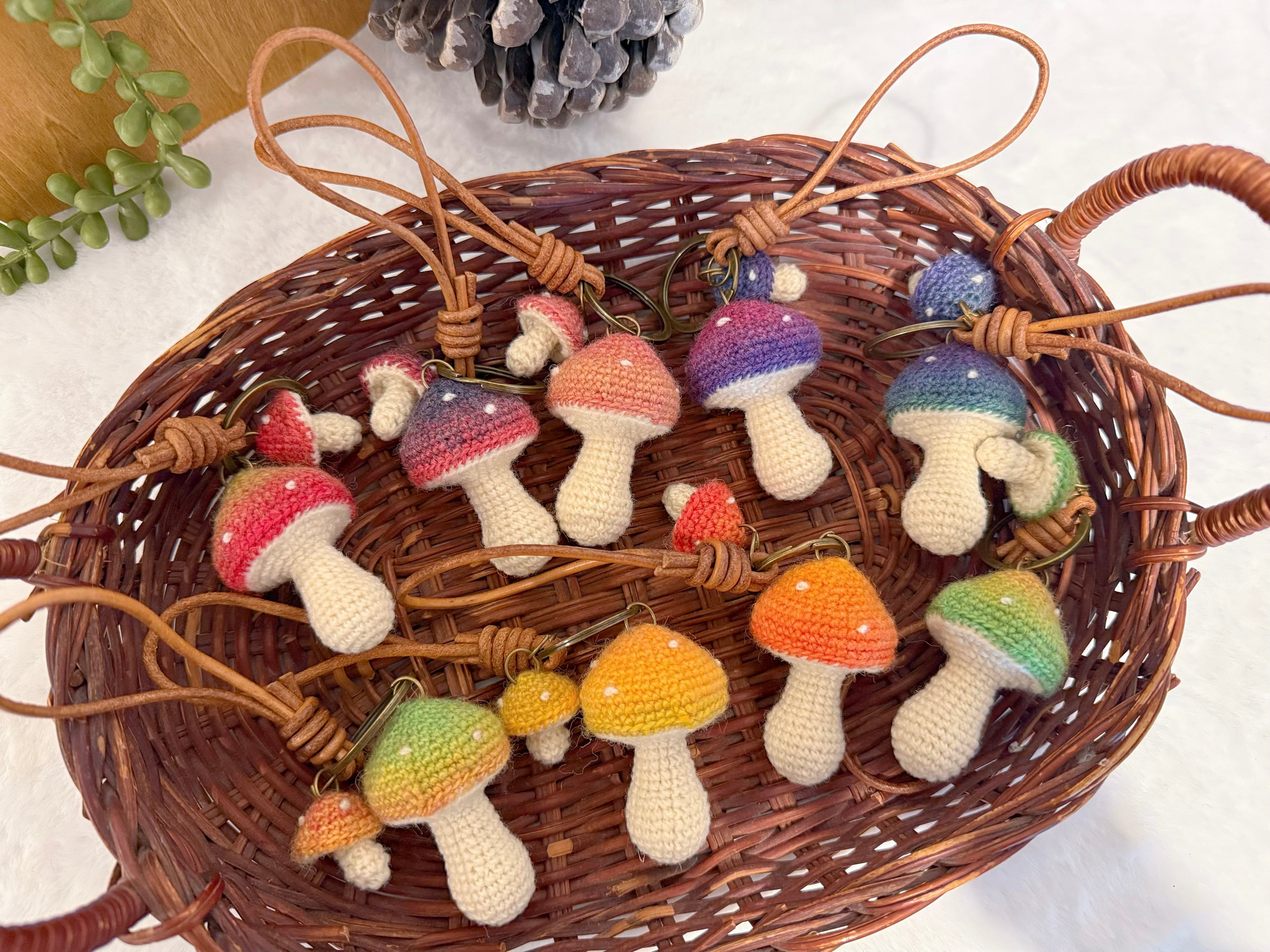 Enchanted Mushroom Key Charm