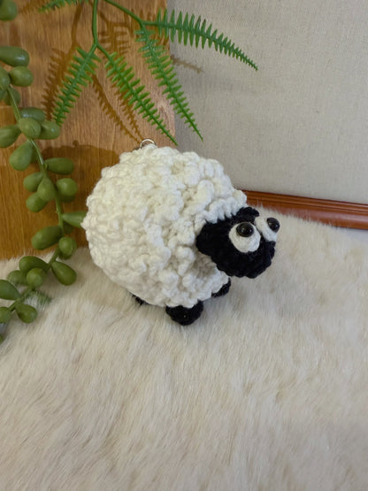 Curly Sheep Keychain