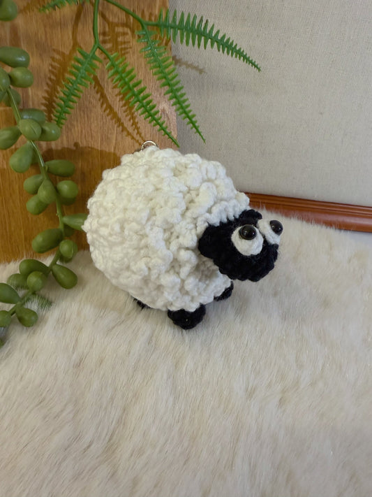 Curly Sheep Key Charm