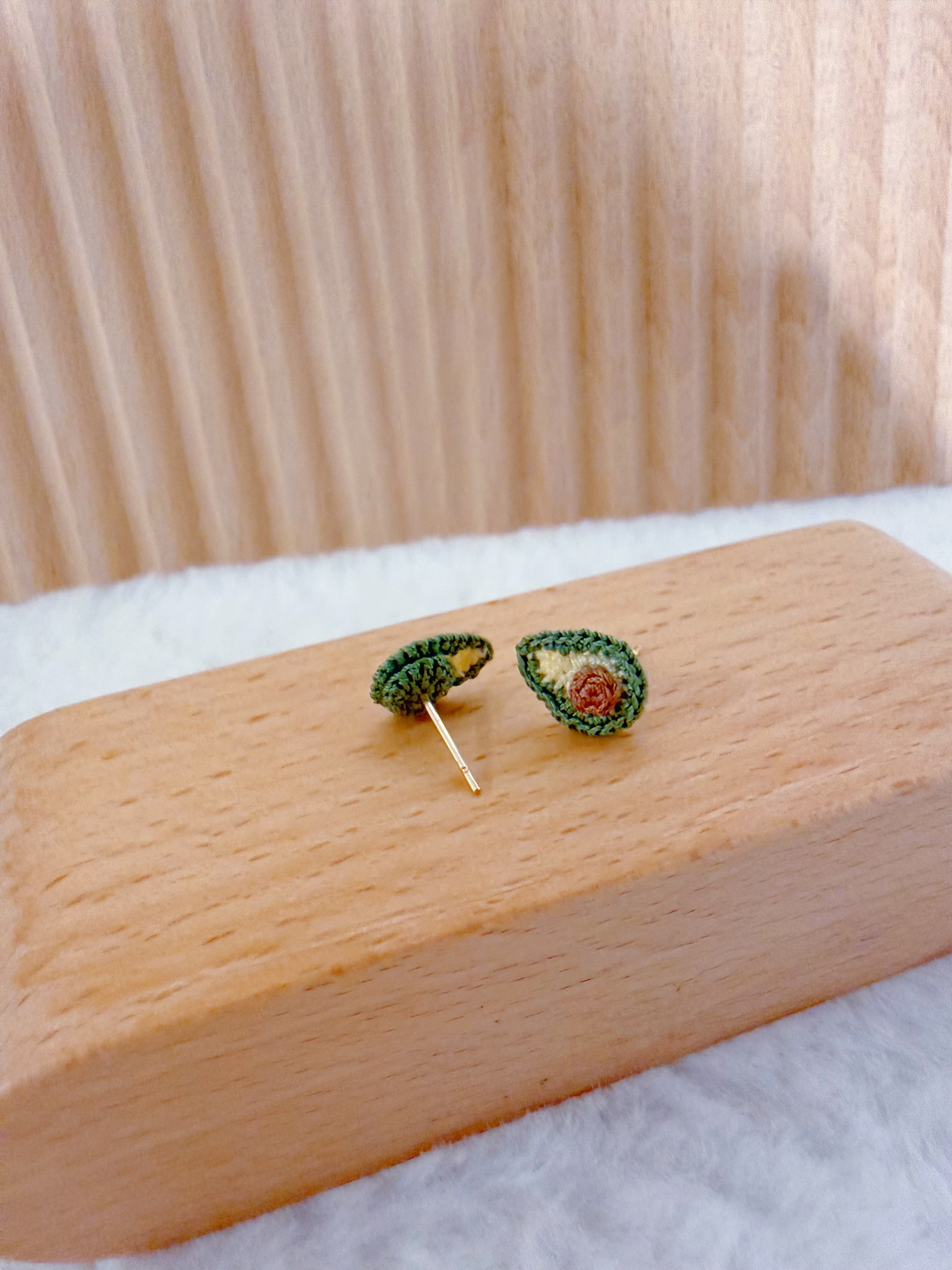 Mini Avocado Earrings