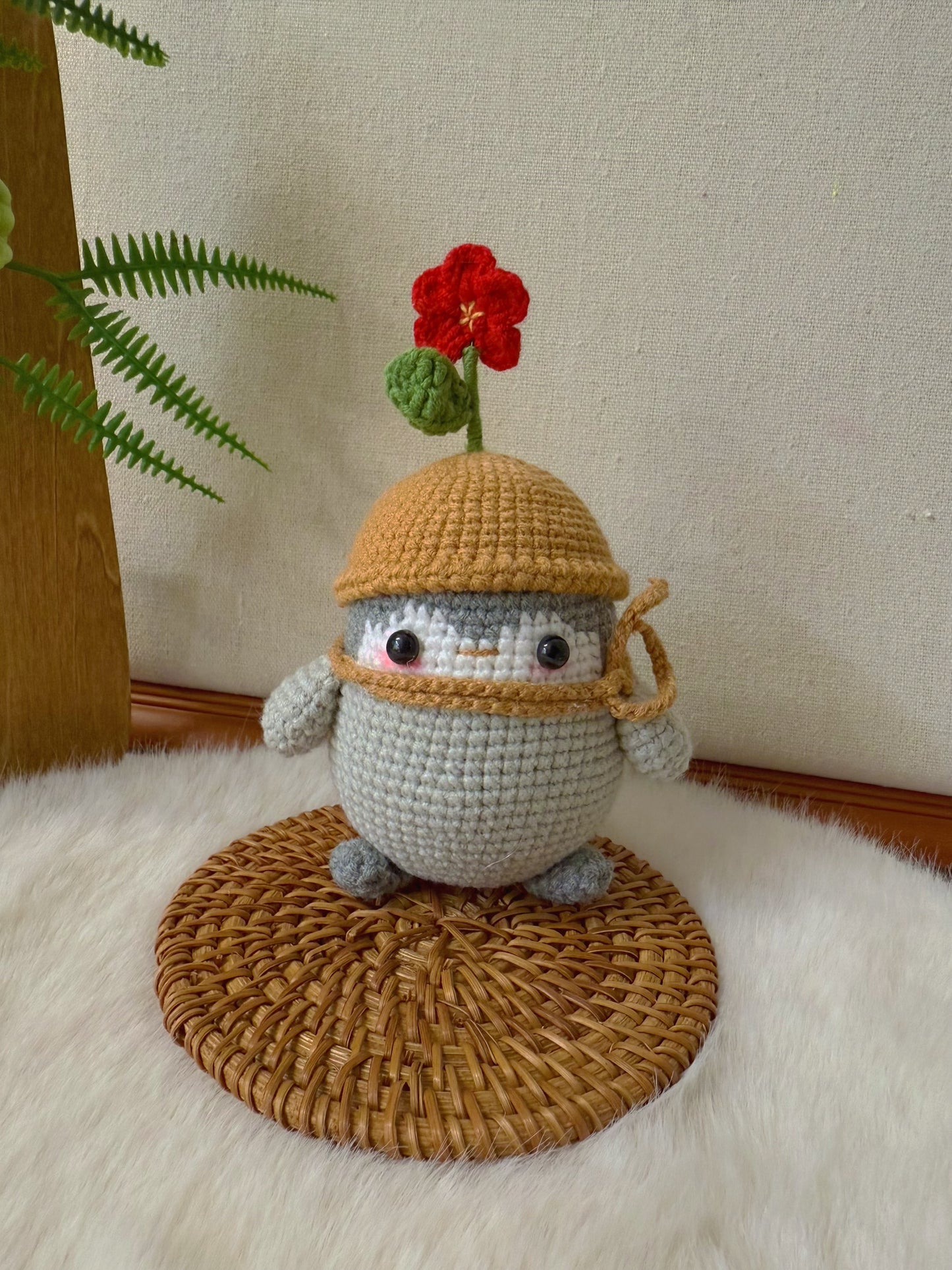 Flower Penguin Keychain