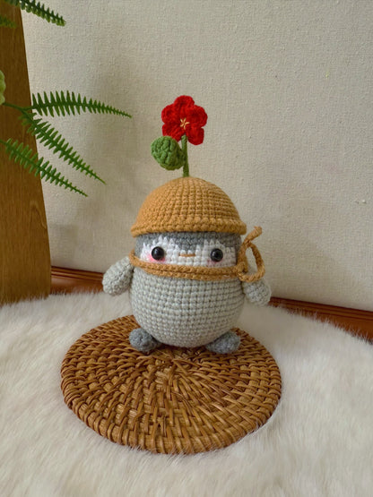 Flower Penguin Keychain