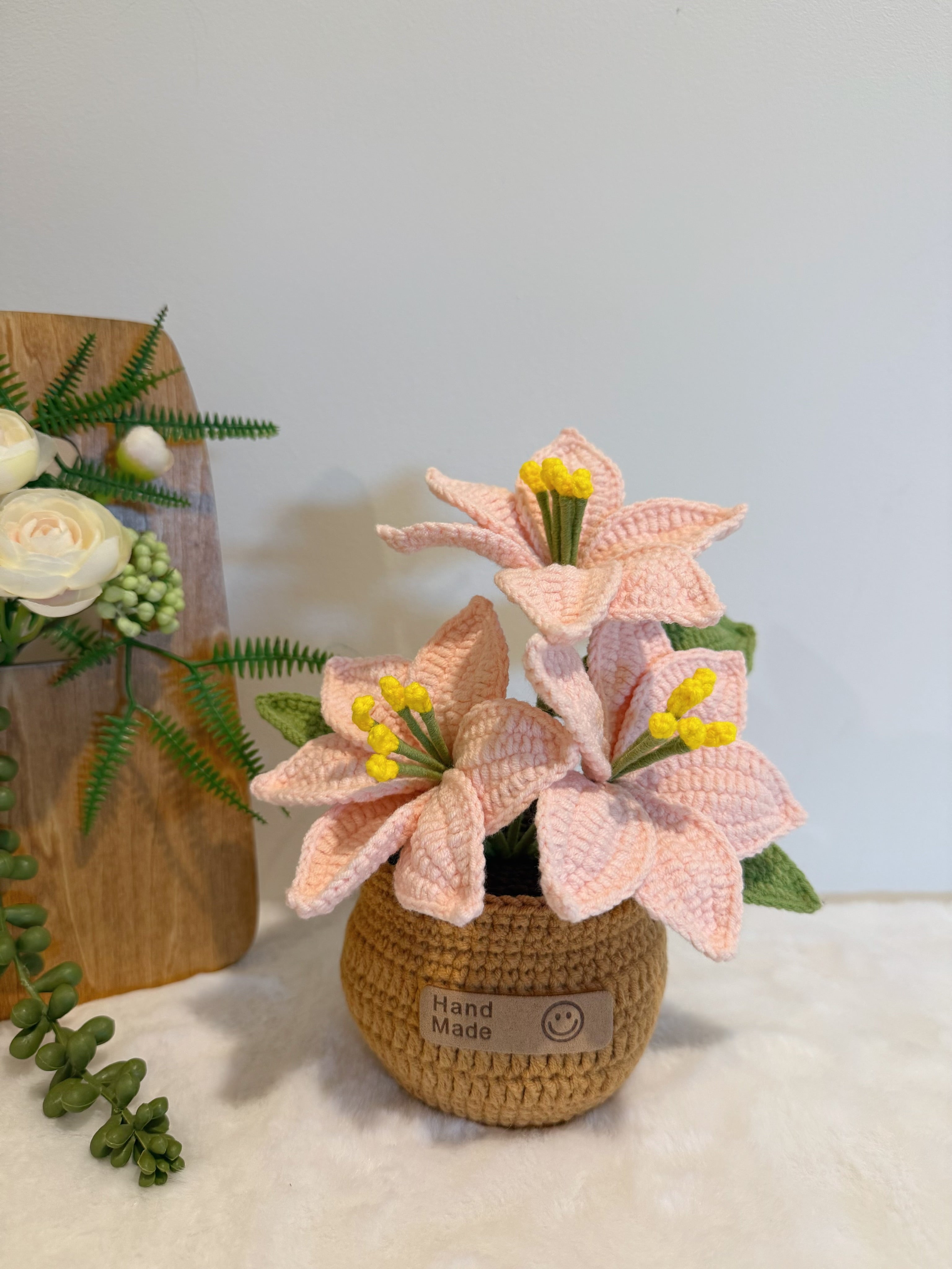 Poinsettia Christmas Flower Pot Decoration