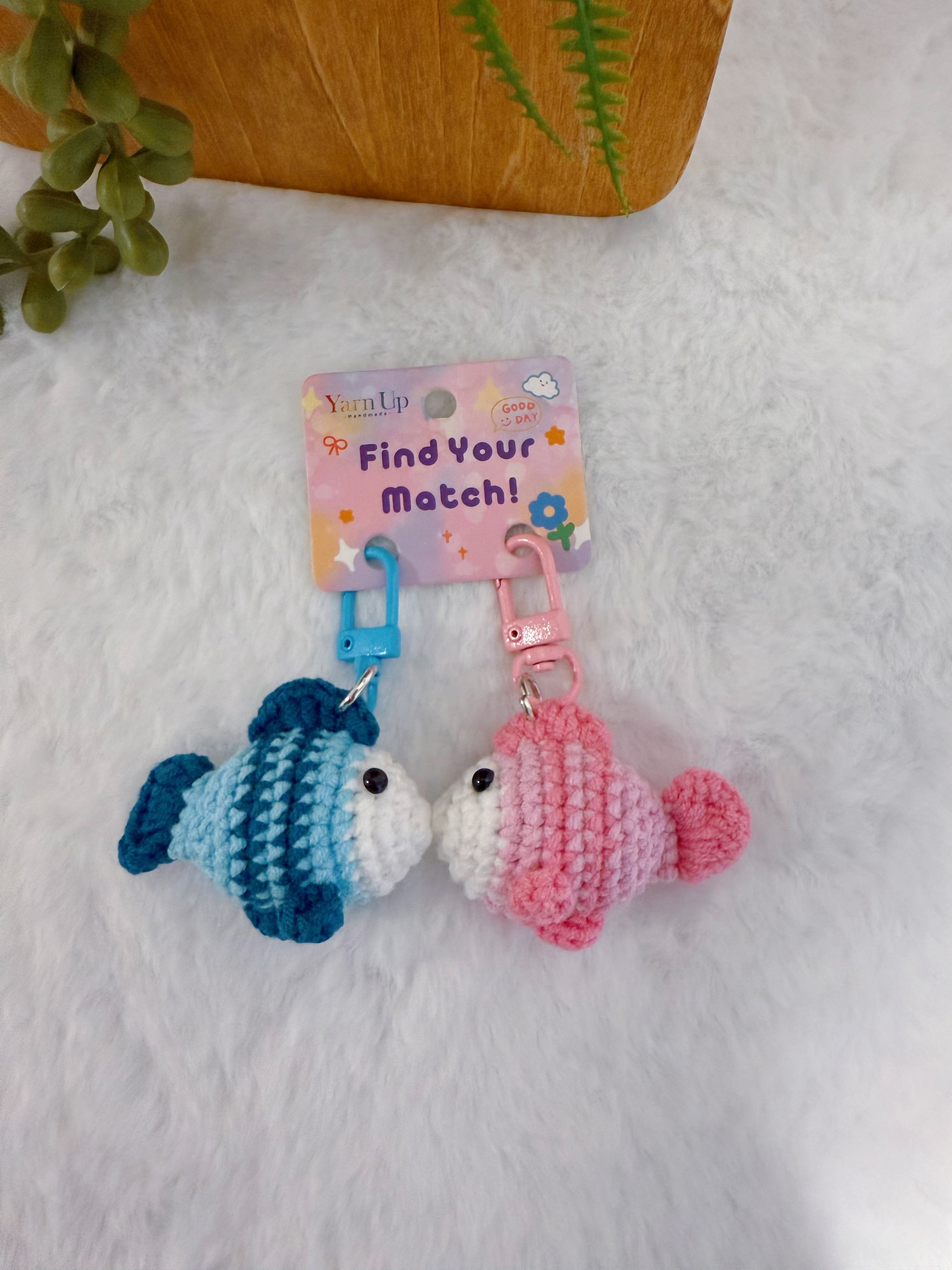 Magnetic Kissy Fish Key Charms