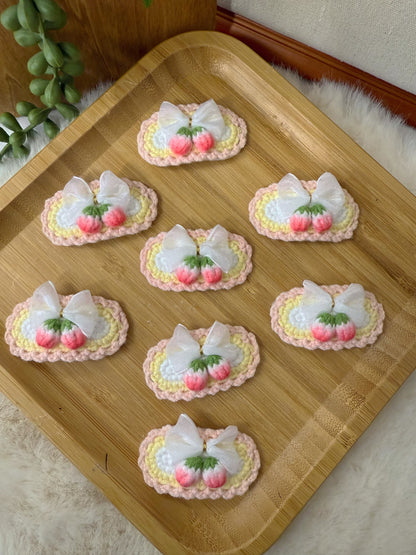 Fairy Wing Strawberry Hair Clip