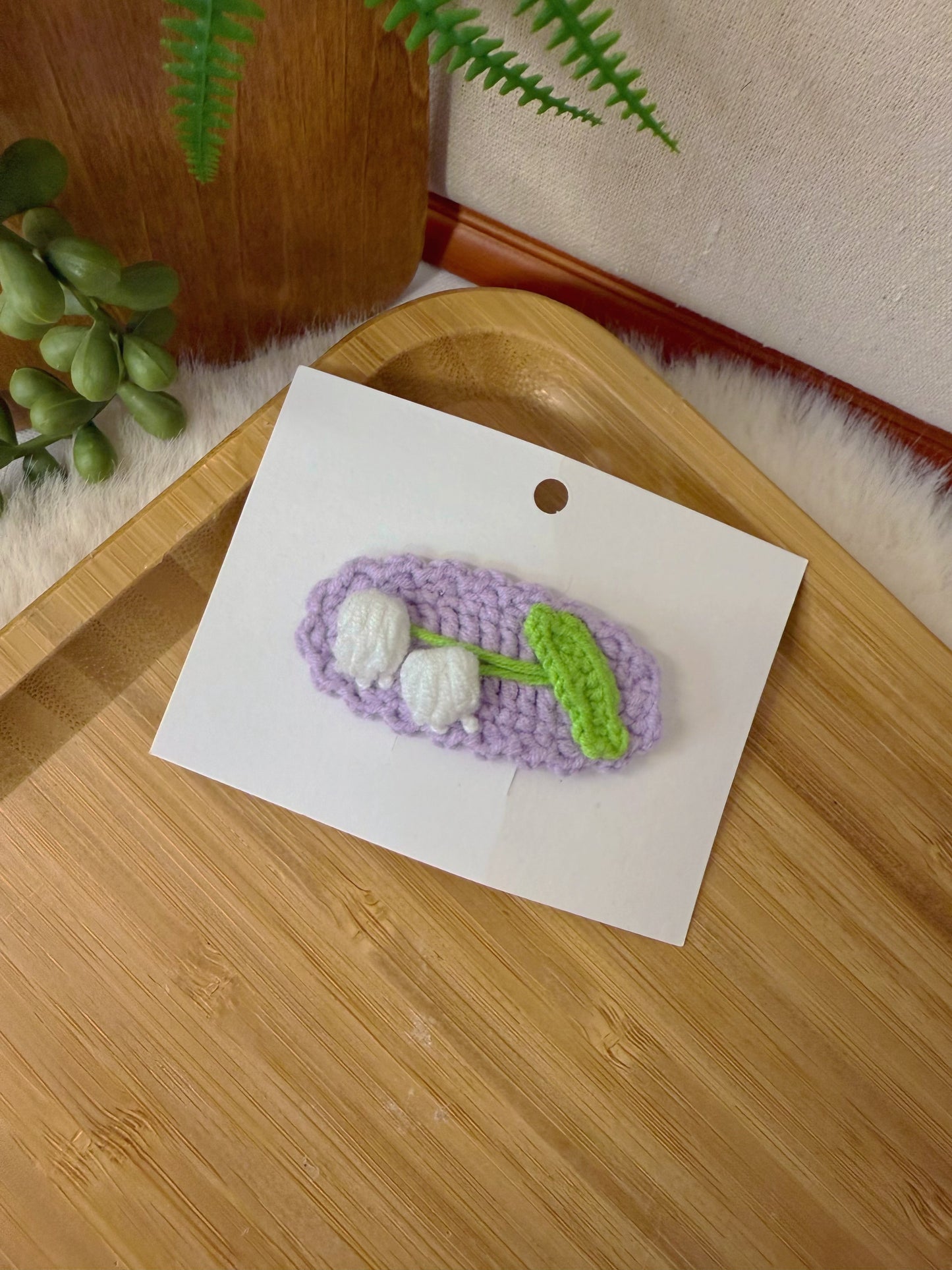 Lily of the Valley Hair Clip