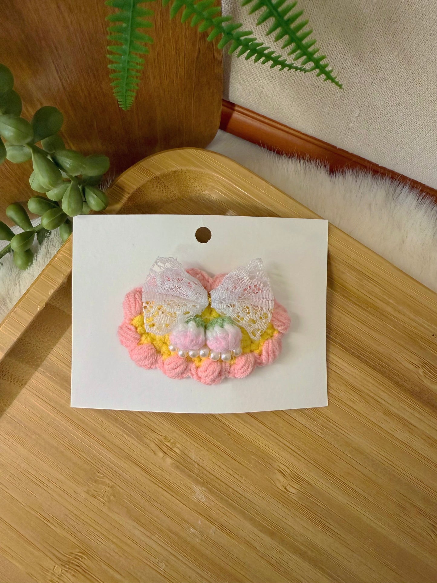 Cherry Whisper Hair Clip