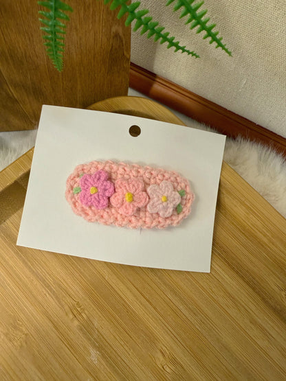 Pastel Triple Flower Hair Clip