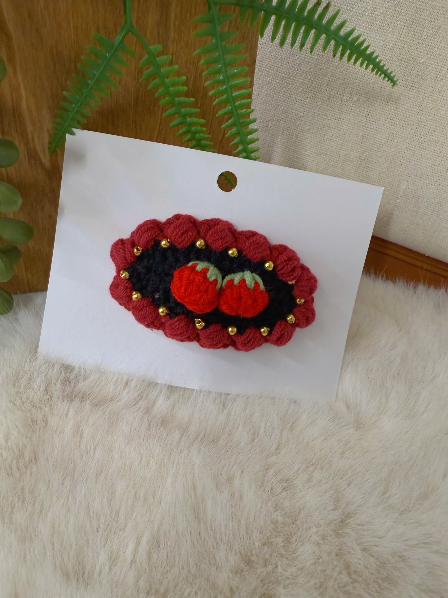 Vintage Strawberry Hair Clip