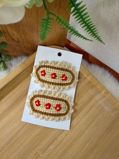 Pastel Garden Hair Clip