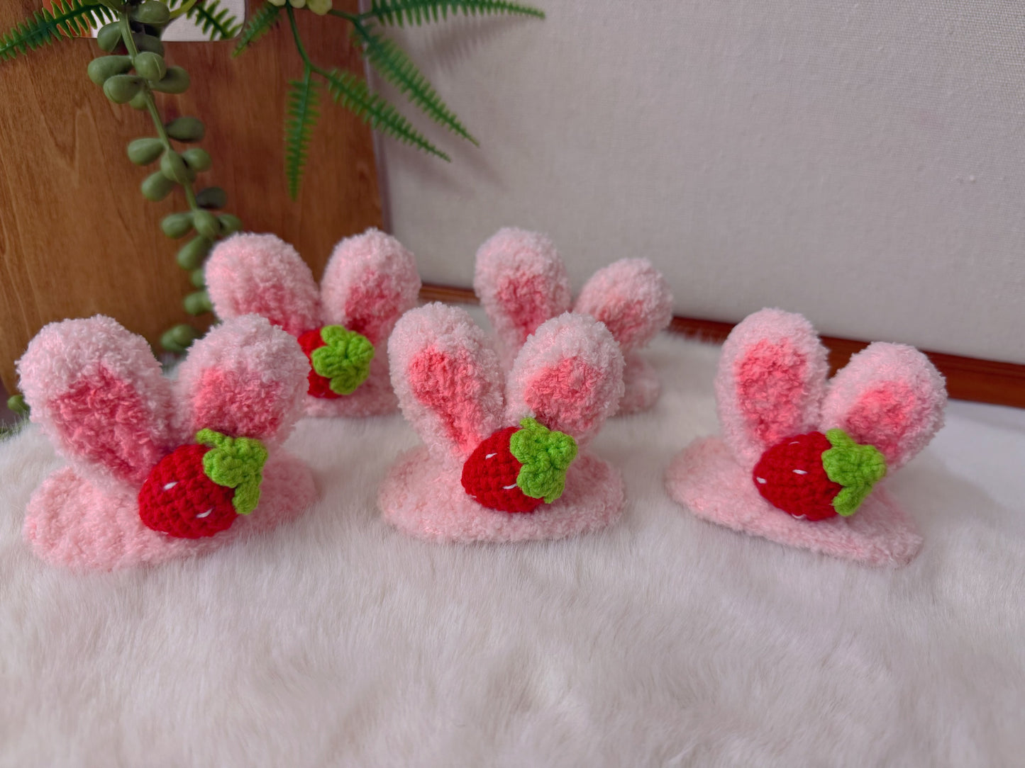 Fluffy Bunny Hair Clip
