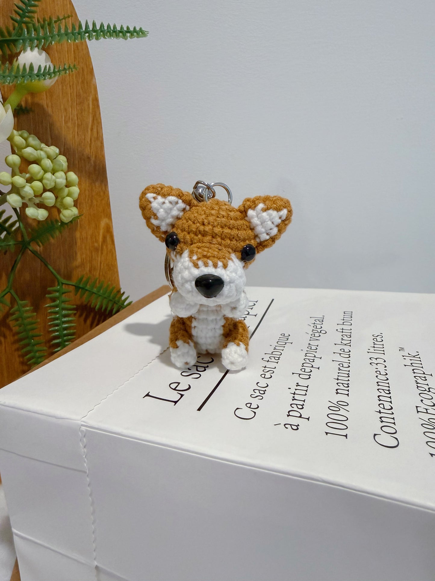 Pointy-Eared Puppy Key Charm