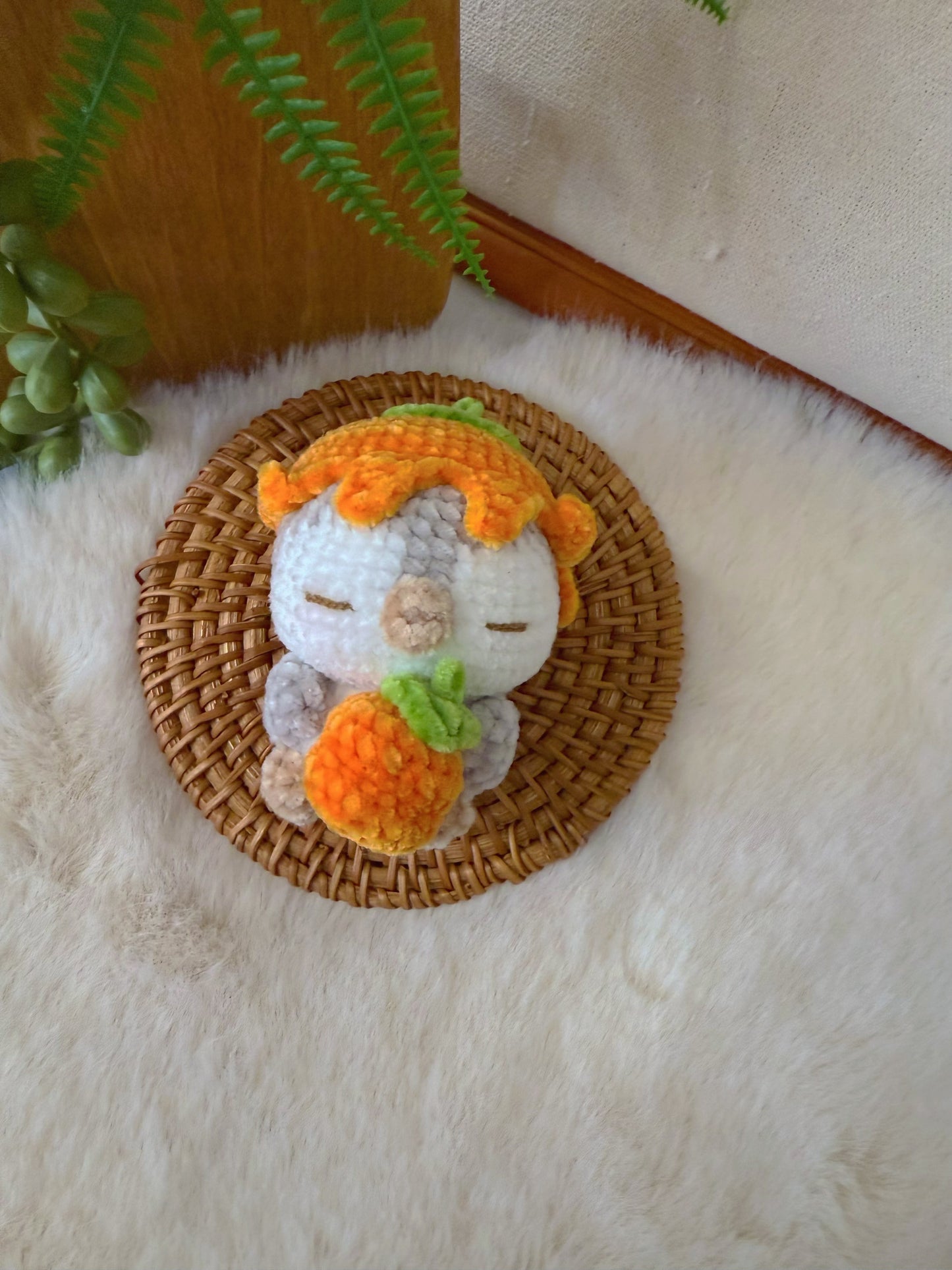 Harvest Penguin Key Charm