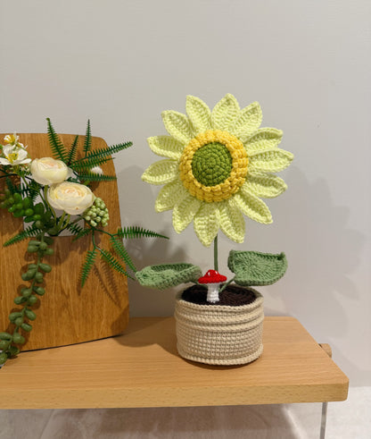 Sunflower & Mushroom Pot