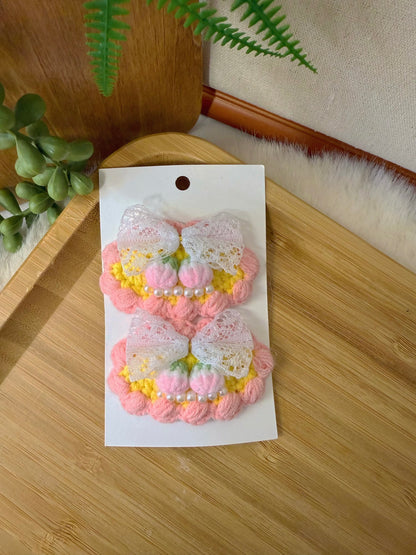 Cherry Whisper Hair Clip