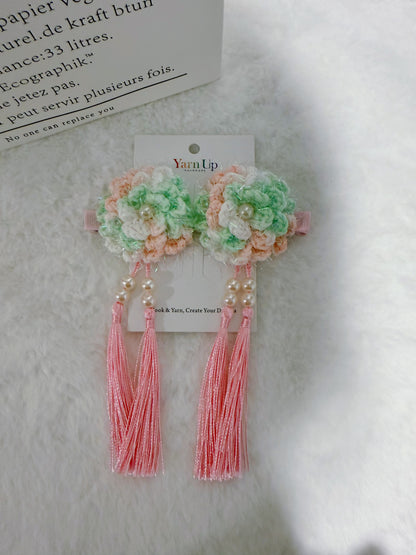 Shinny Flowers Hair Clip Set