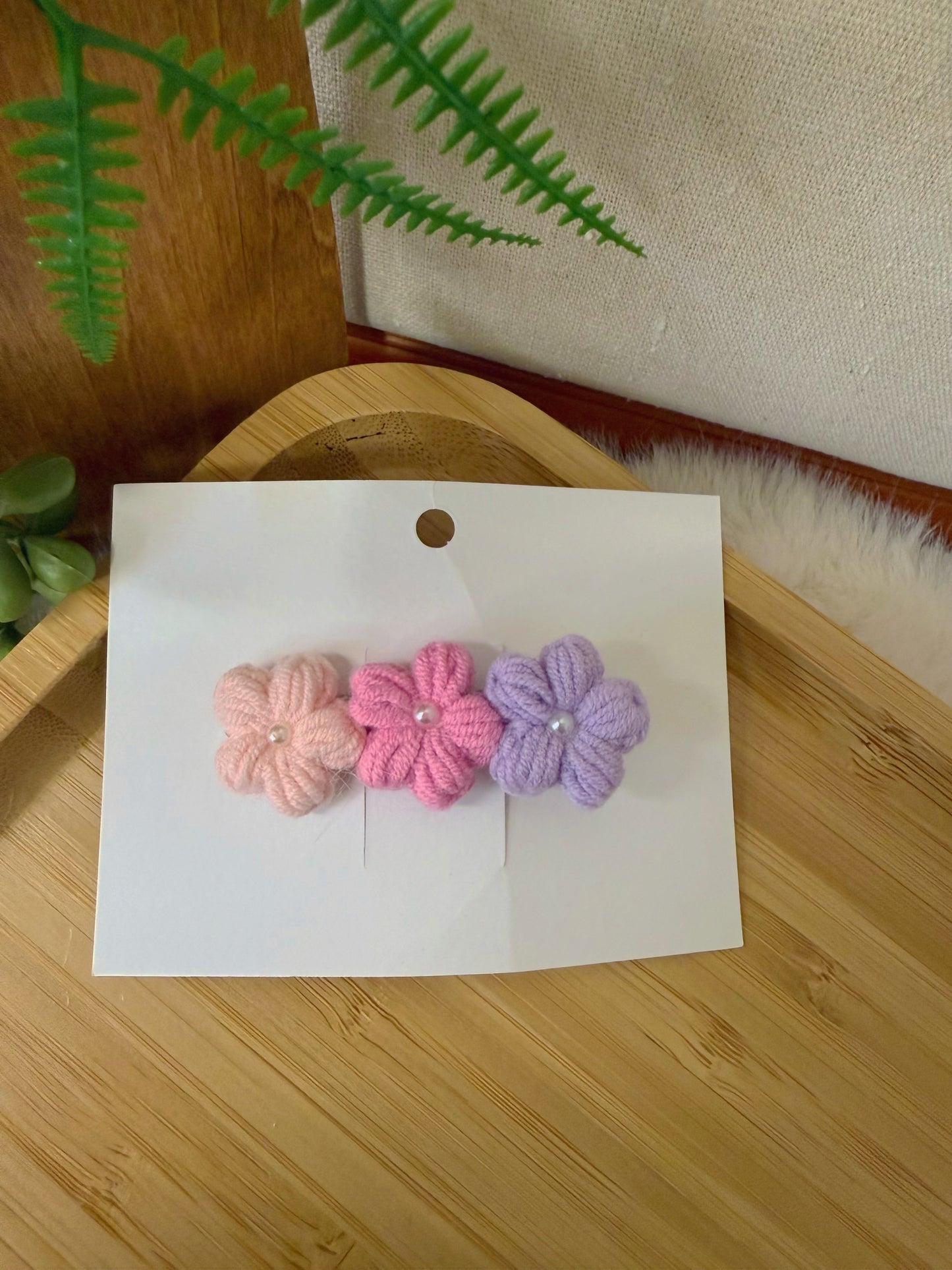 Sugar Triple Bloom Hair Clip