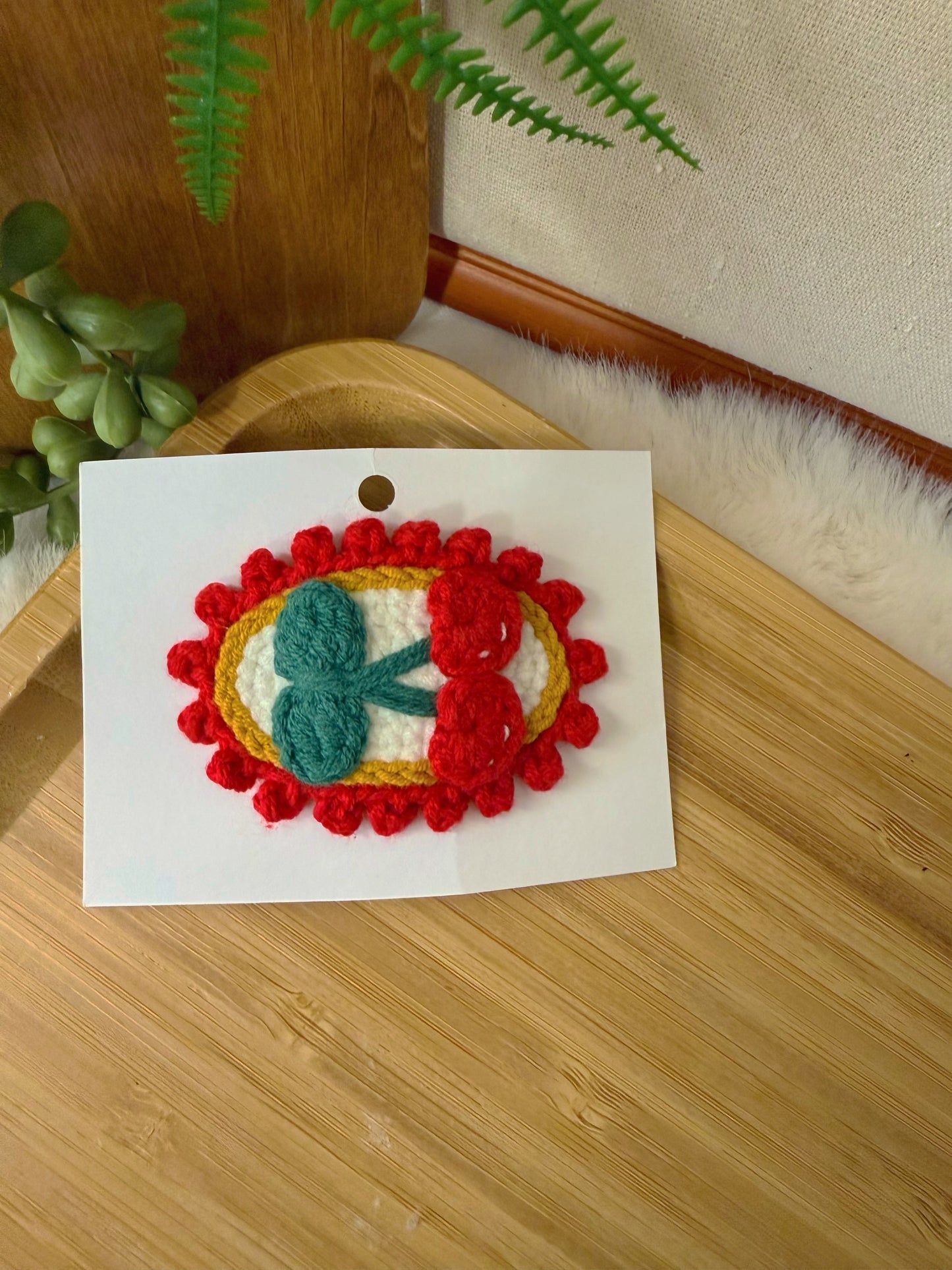 Vintage Cherry Hair Clip