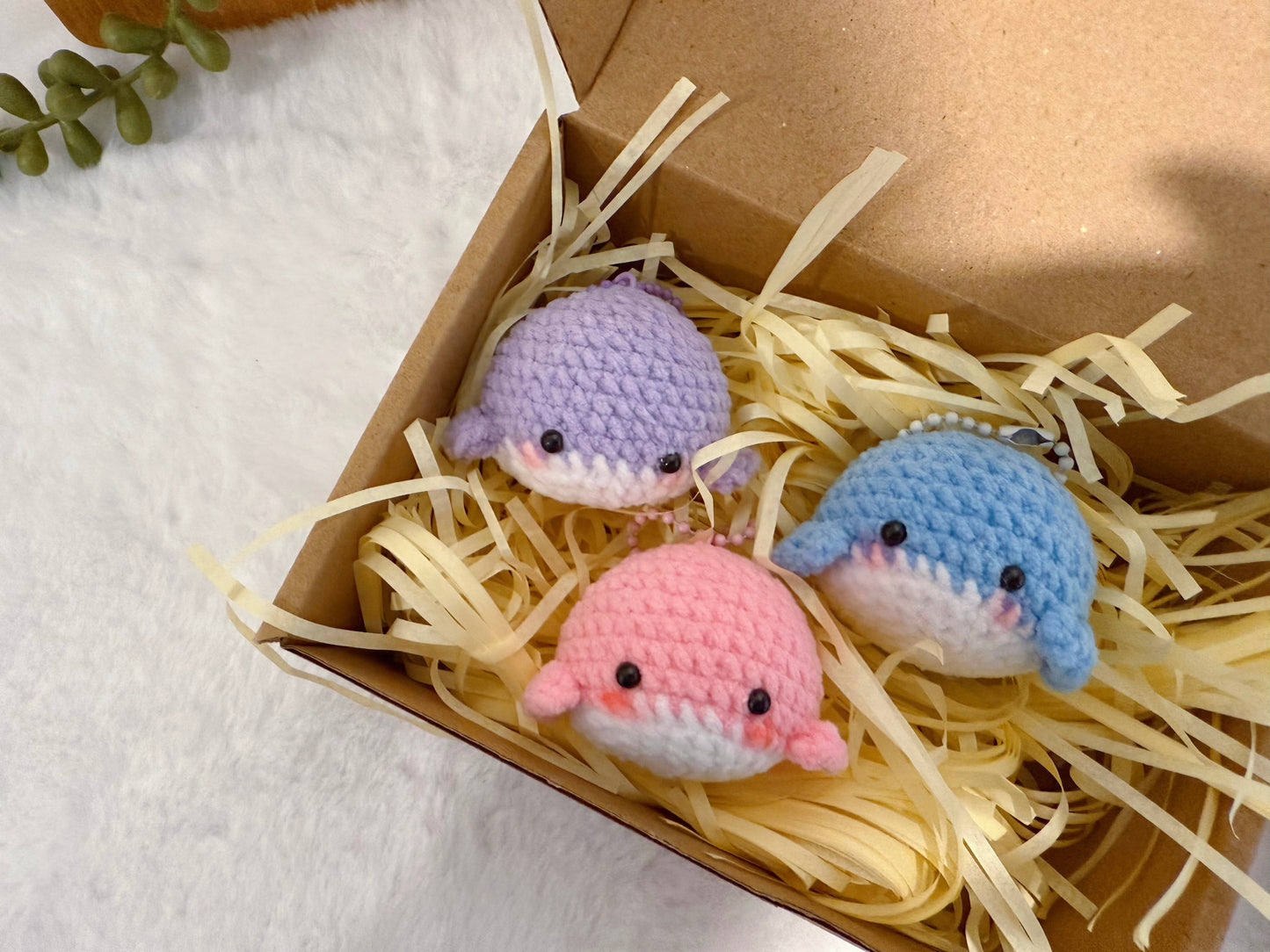 Baby Whale Key Charm