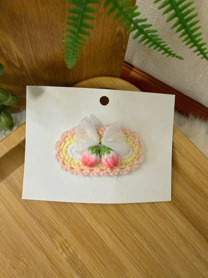Fairy Wing Strawberry Hair Clip
