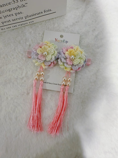 Shinny Flowers Hair Clip Set
