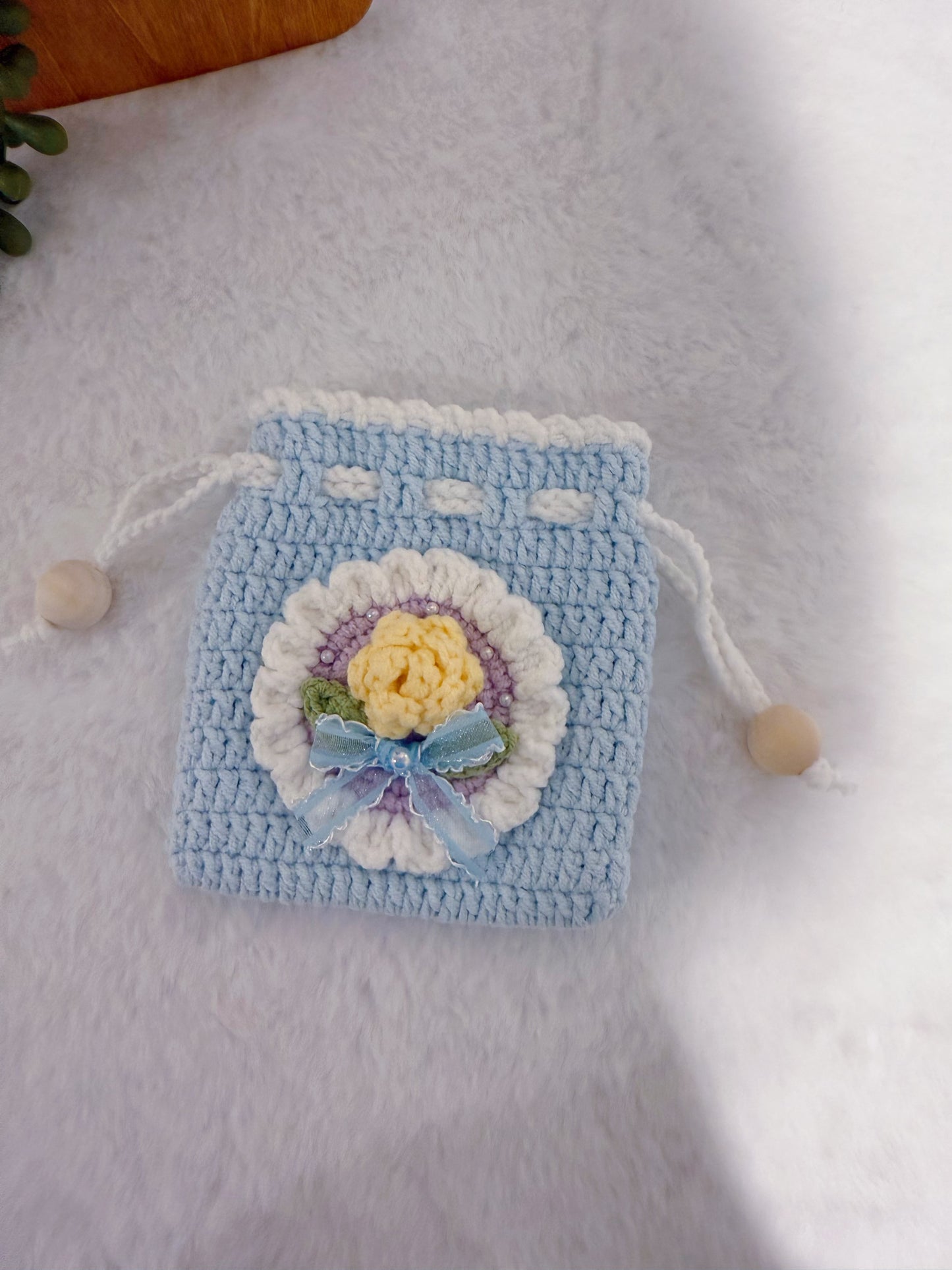 Yellow Rose Mini Purse