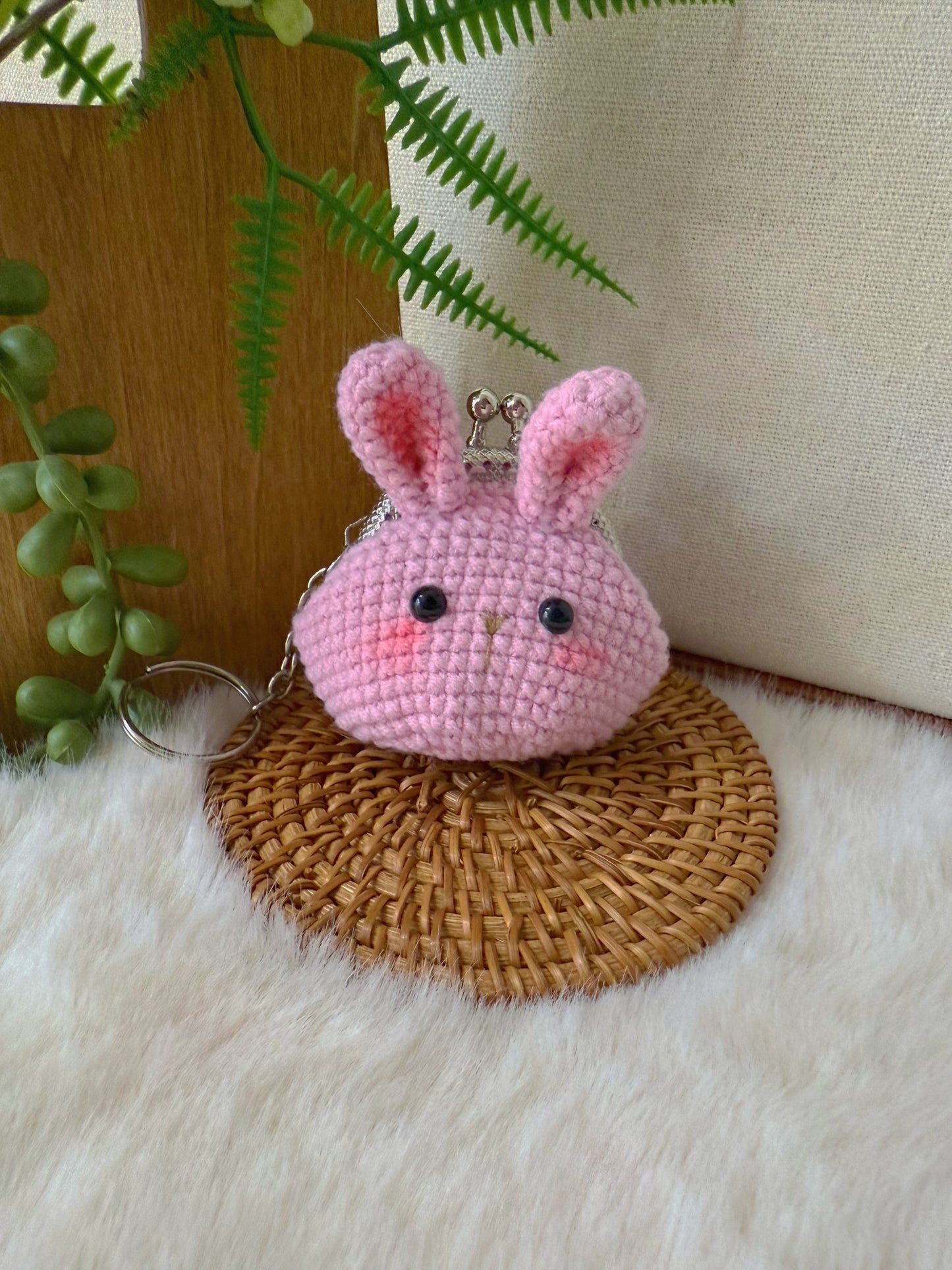 Pink Bunny Coin Purse