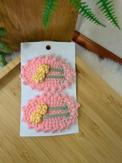 Ribbon Roses Hair Clip