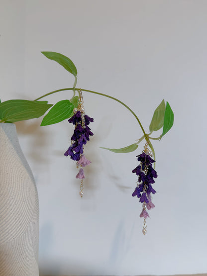 Lavender Lace Earrings